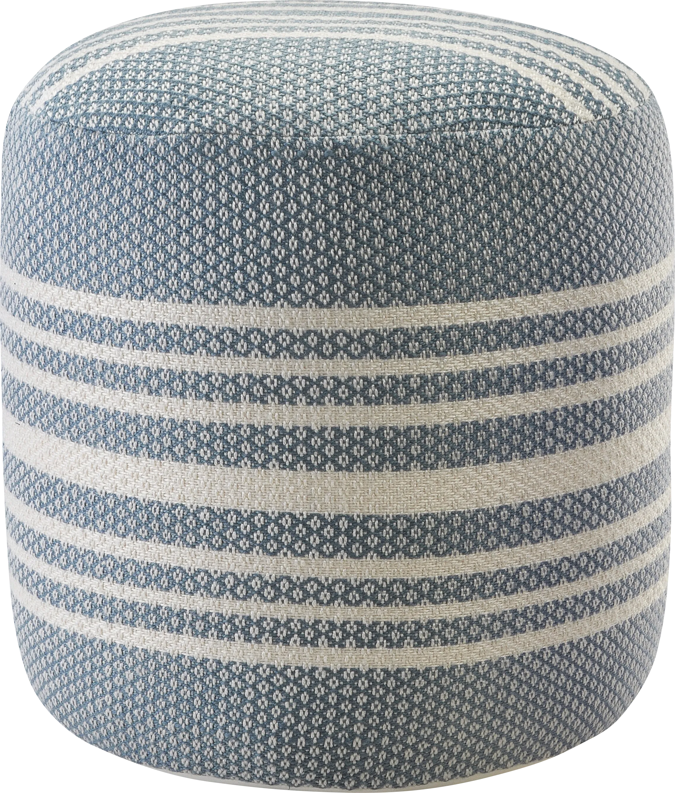 Drifthug Blue Indoor/Outdoor Pouf - Thumbnail - Image 1