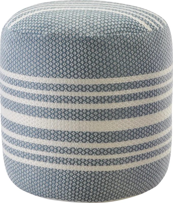 Drifthug Blue Indoor/Outdoor Pouf