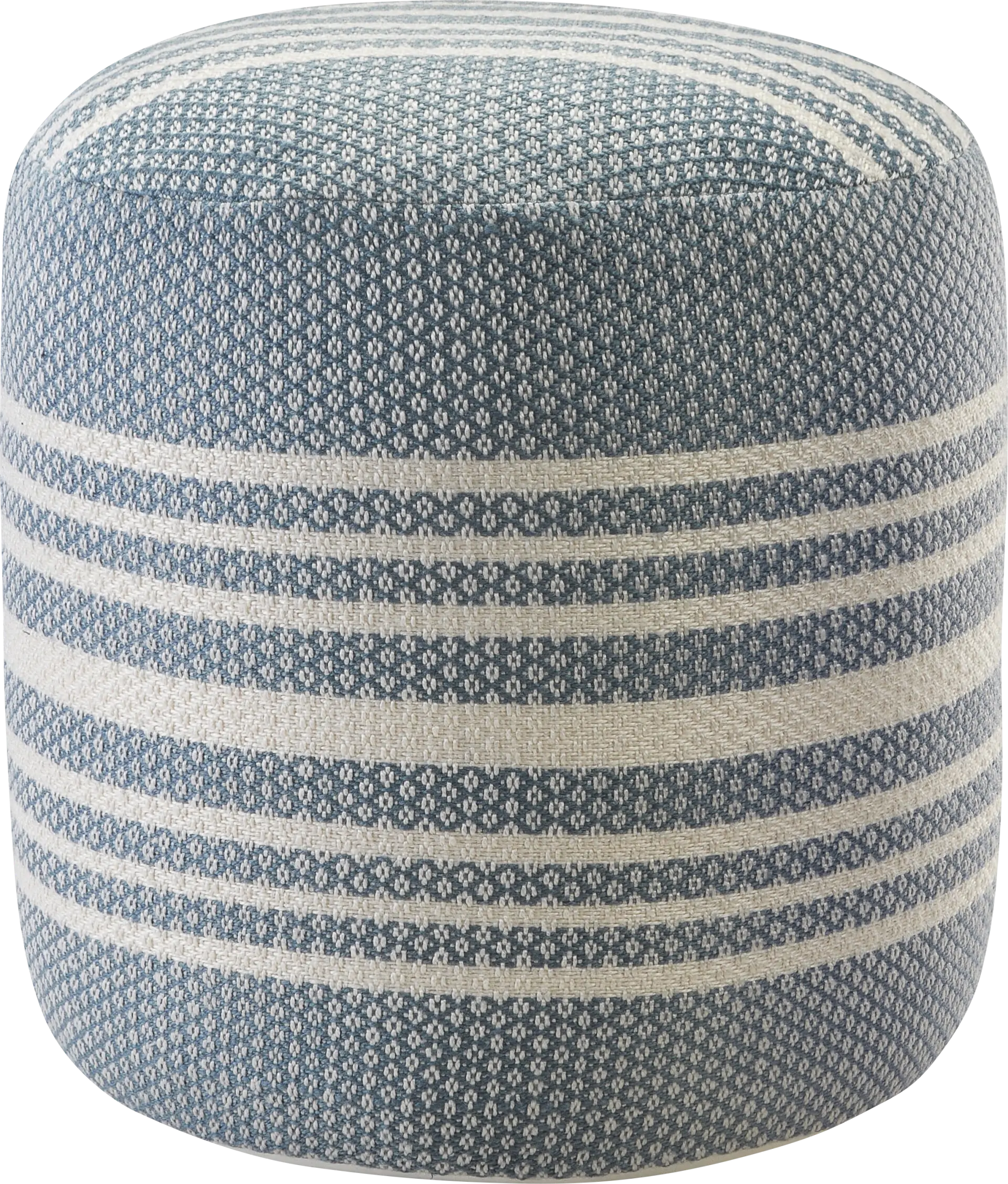 Drifthug Blue Indoor/Outdoor Pouf