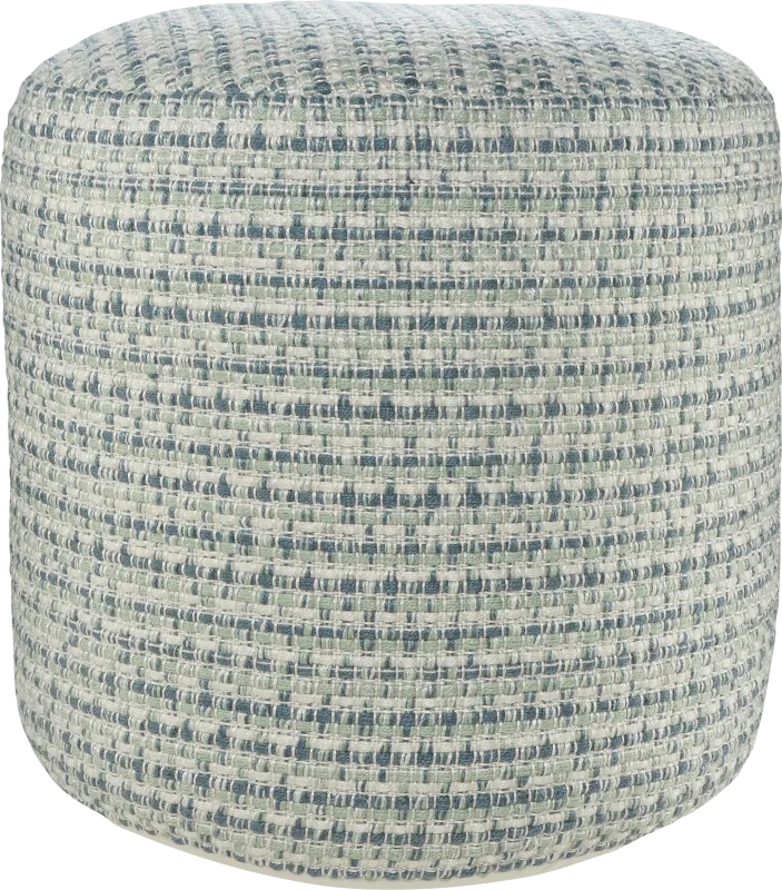 Briville Blue/Green Indoor/Outdoor Pouf