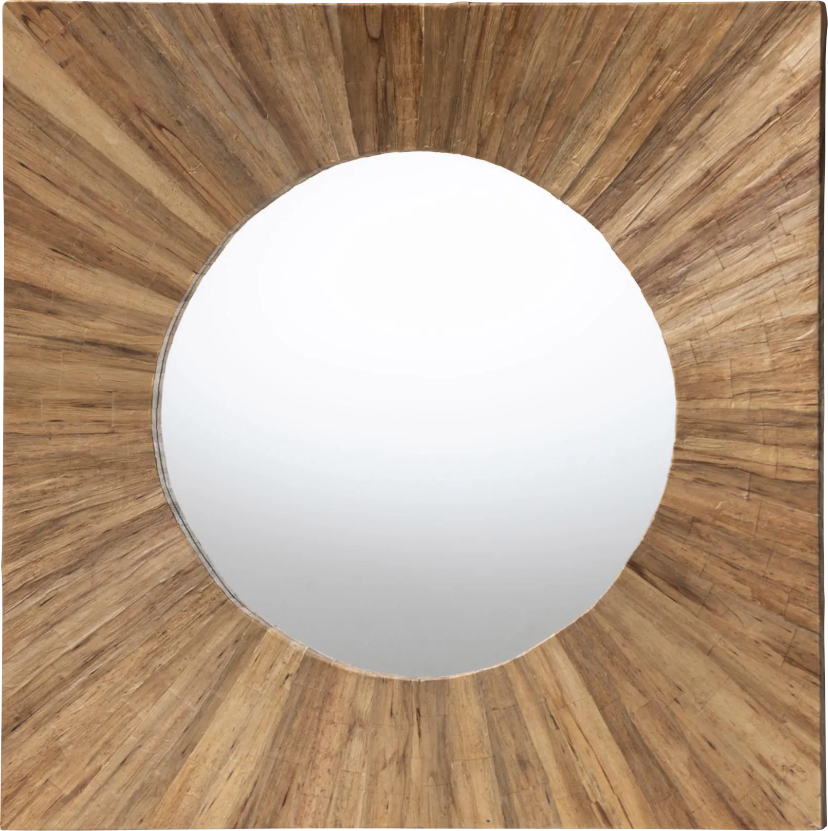 Sumstones Brown Square Mirror