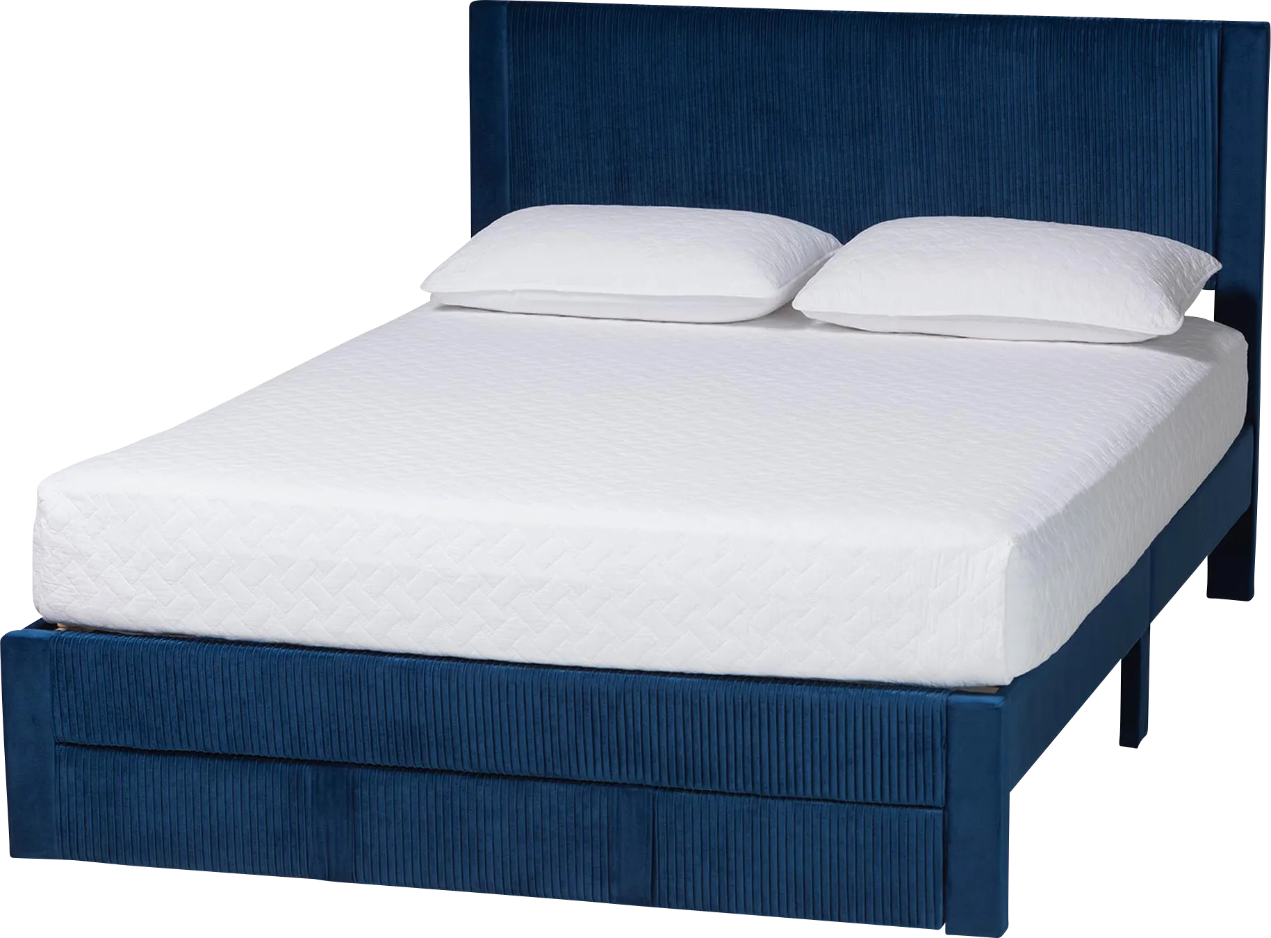 Briscon Navy Queen Bed - Thumbnail - Image 1
