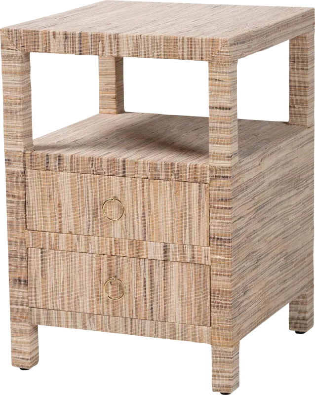 Omegastar Light Brown Nightstand
