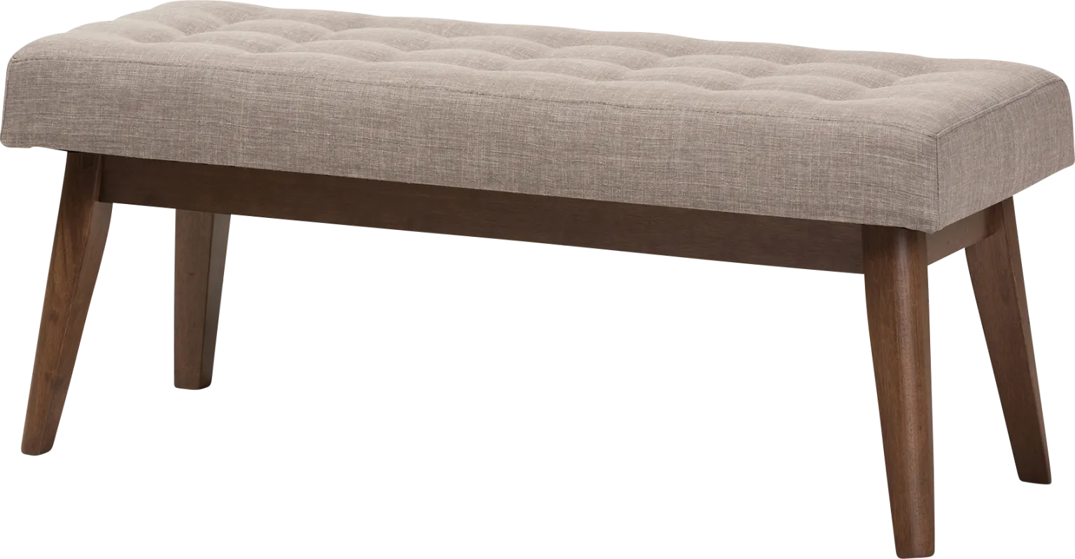 Marshead Light Gray Accent Bench