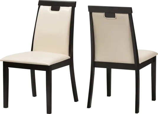 Globeshade Beige Dining Chair, Set of 2