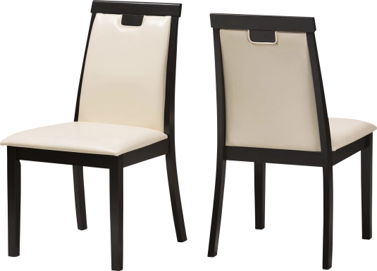 Globeshade Beige Dining Chair, Set of 2