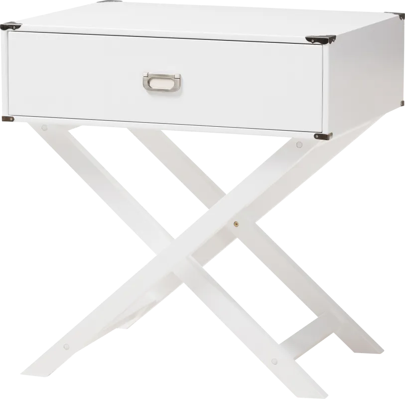 Tidustries White End Table