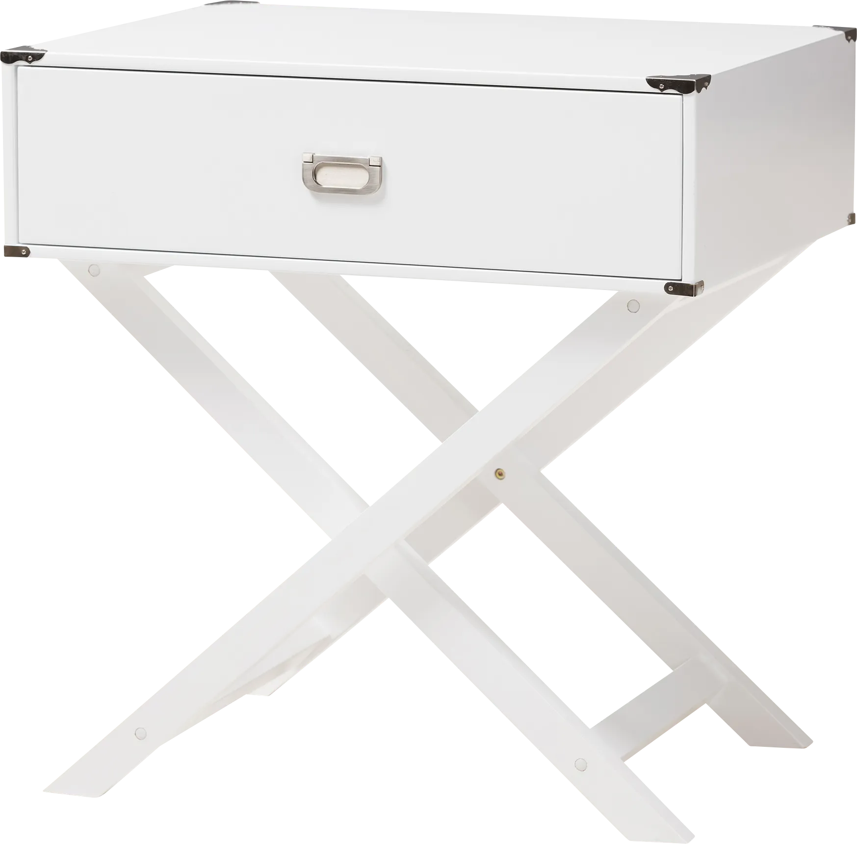 Tidustries White End Table - Image 1