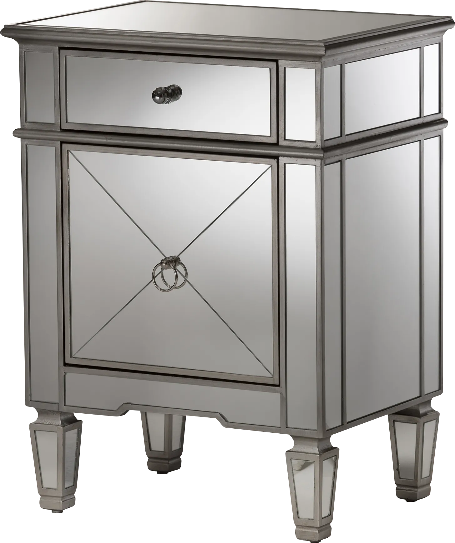 Ansoft Silver End Table - Thumbnail - Image 1