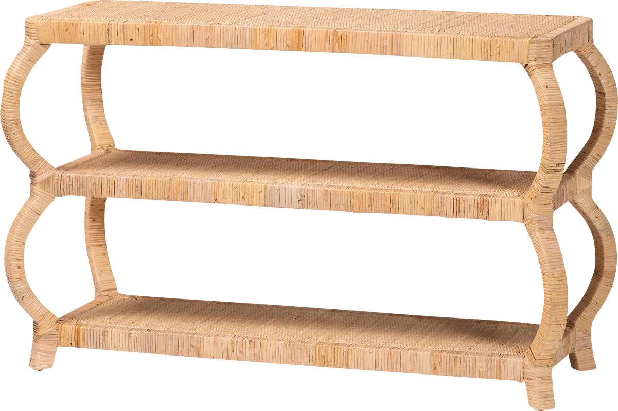 Ridgefly Light Brown Console Table