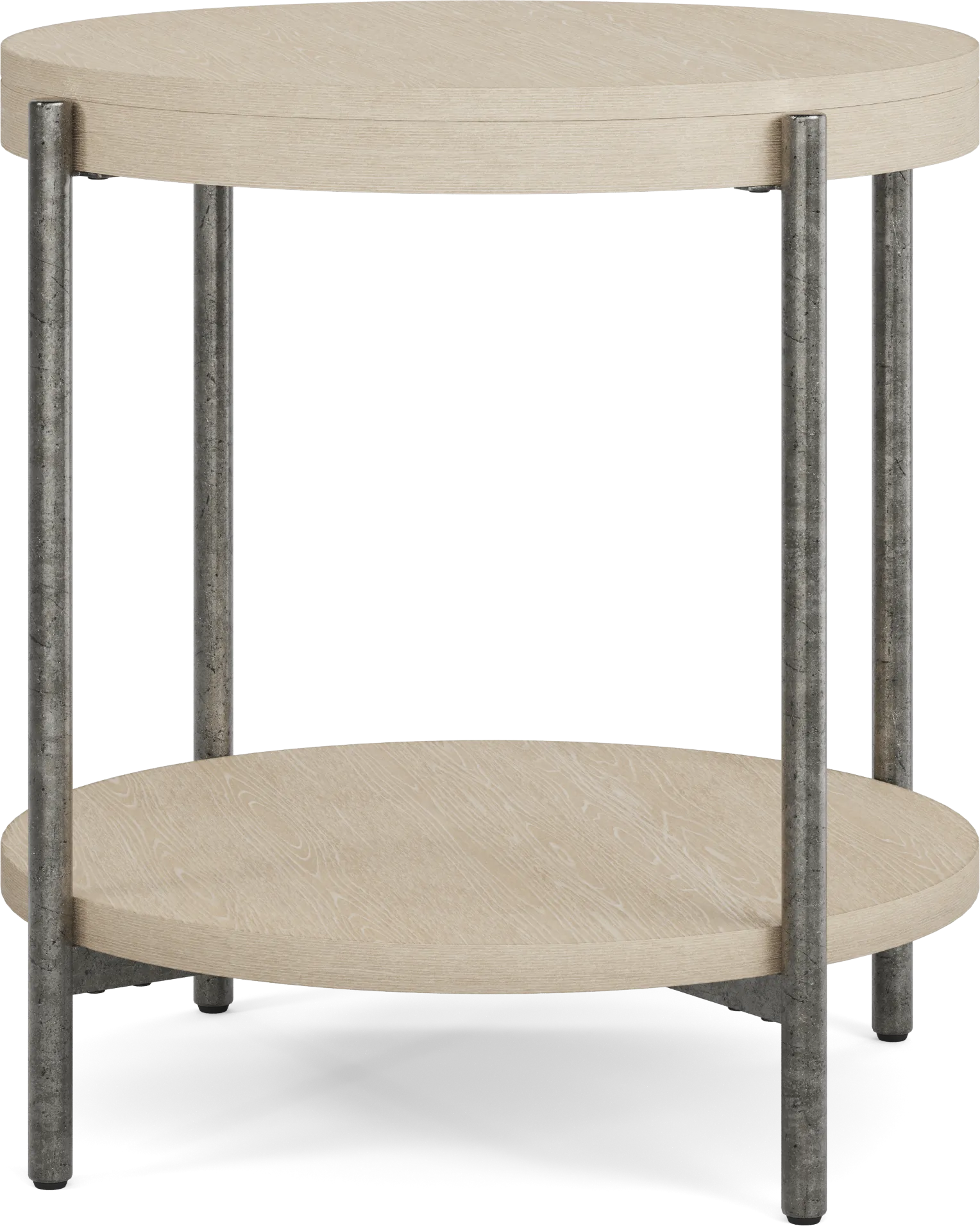 Cheshire Gray Round End Table - Image 1