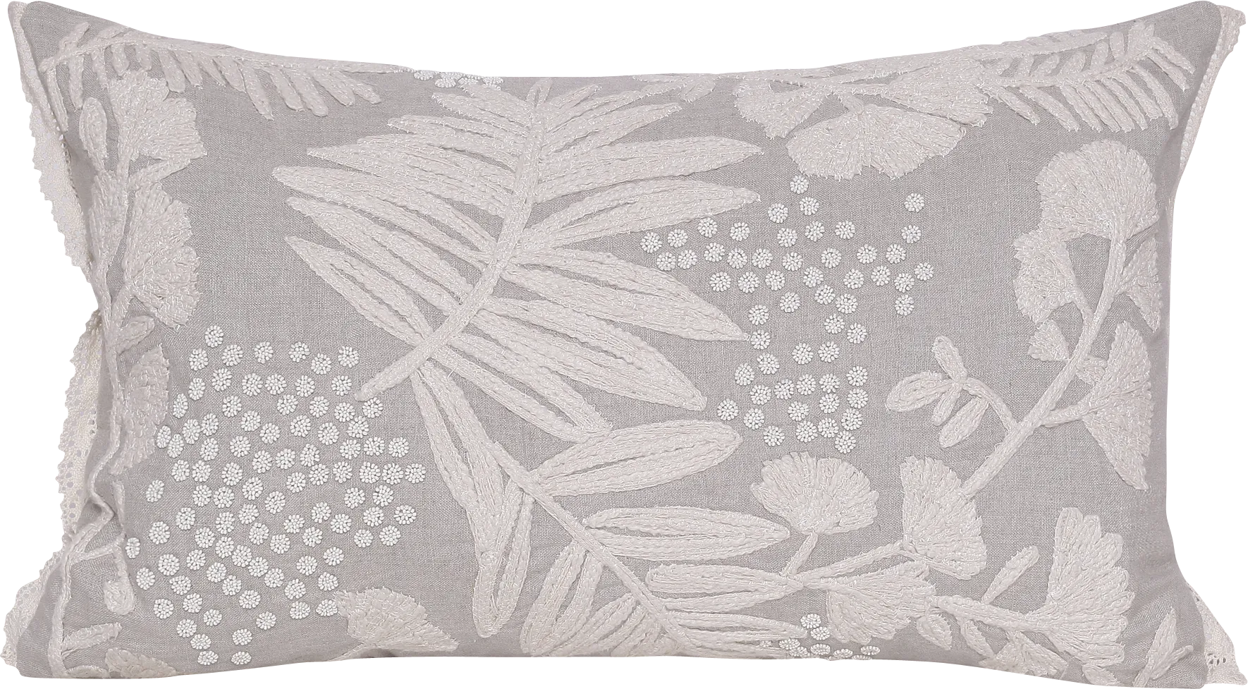 Fluxroot Beige Lumbar Pillow - Thumbnail - Image 1