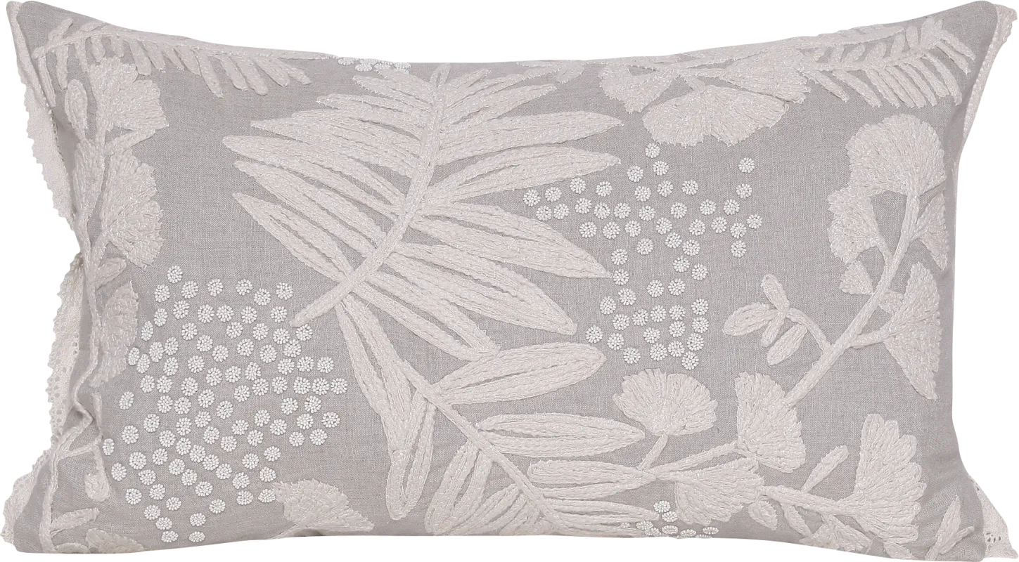 Fluxroot Beige Lumbar Pillow