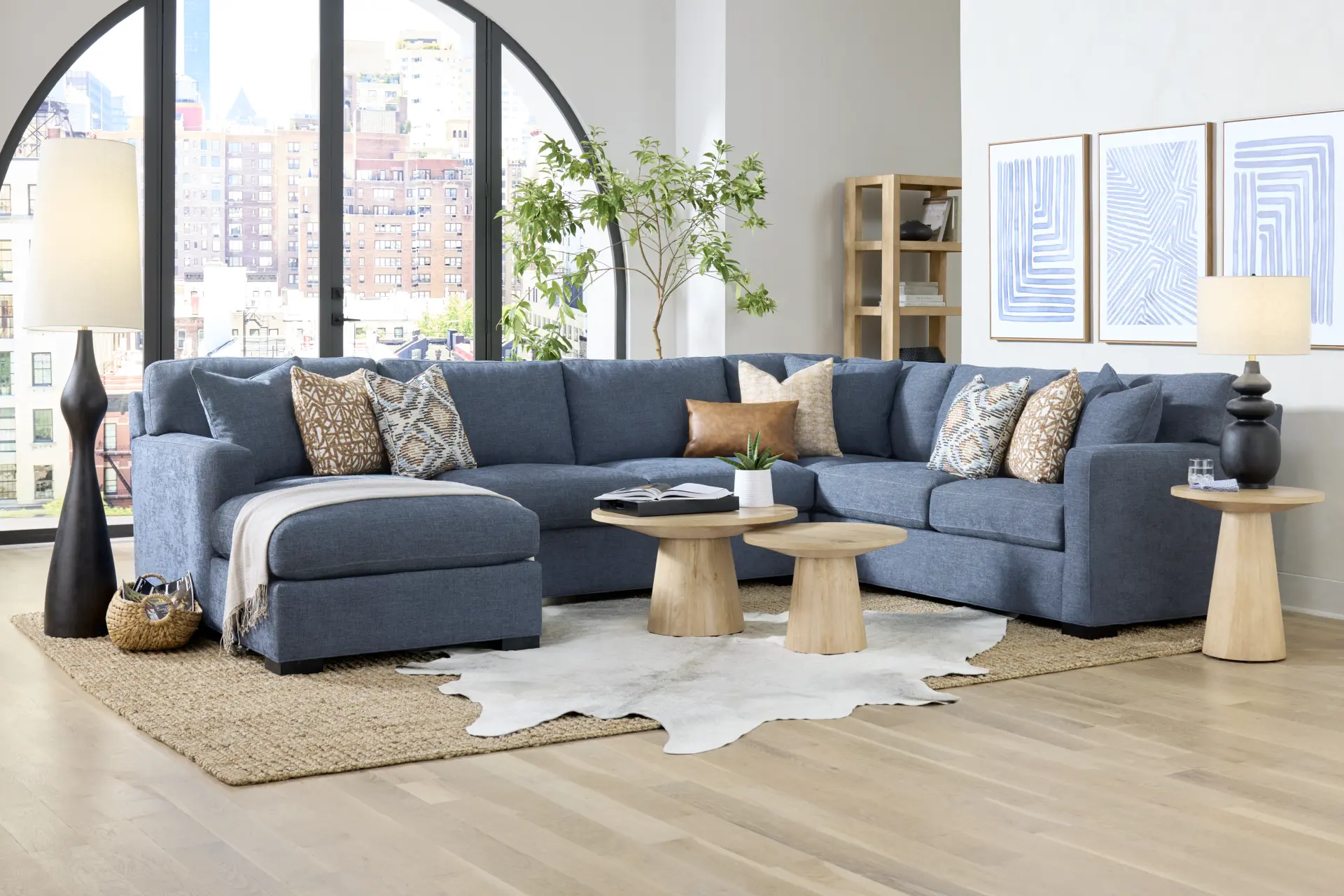 Harmonie Sapphire 3 Pc Sleeper Sectional