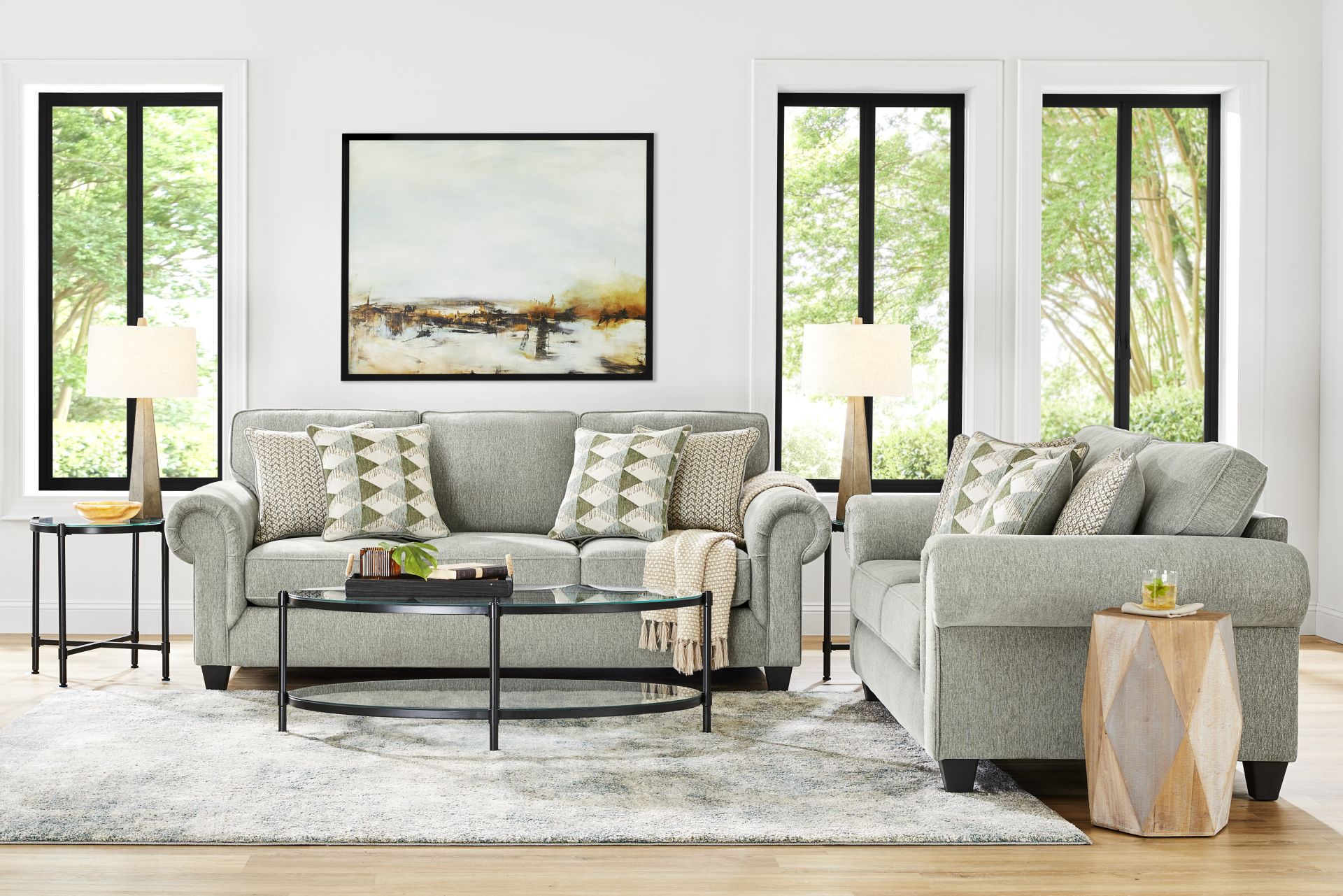 Hathaway Bluestone 2 Pc Living Room - Image 1