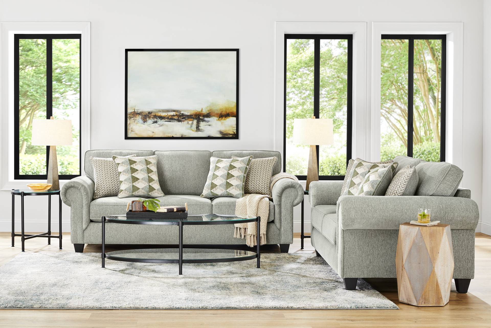 Hathaway Bluestone 5 Pc Living Room full room