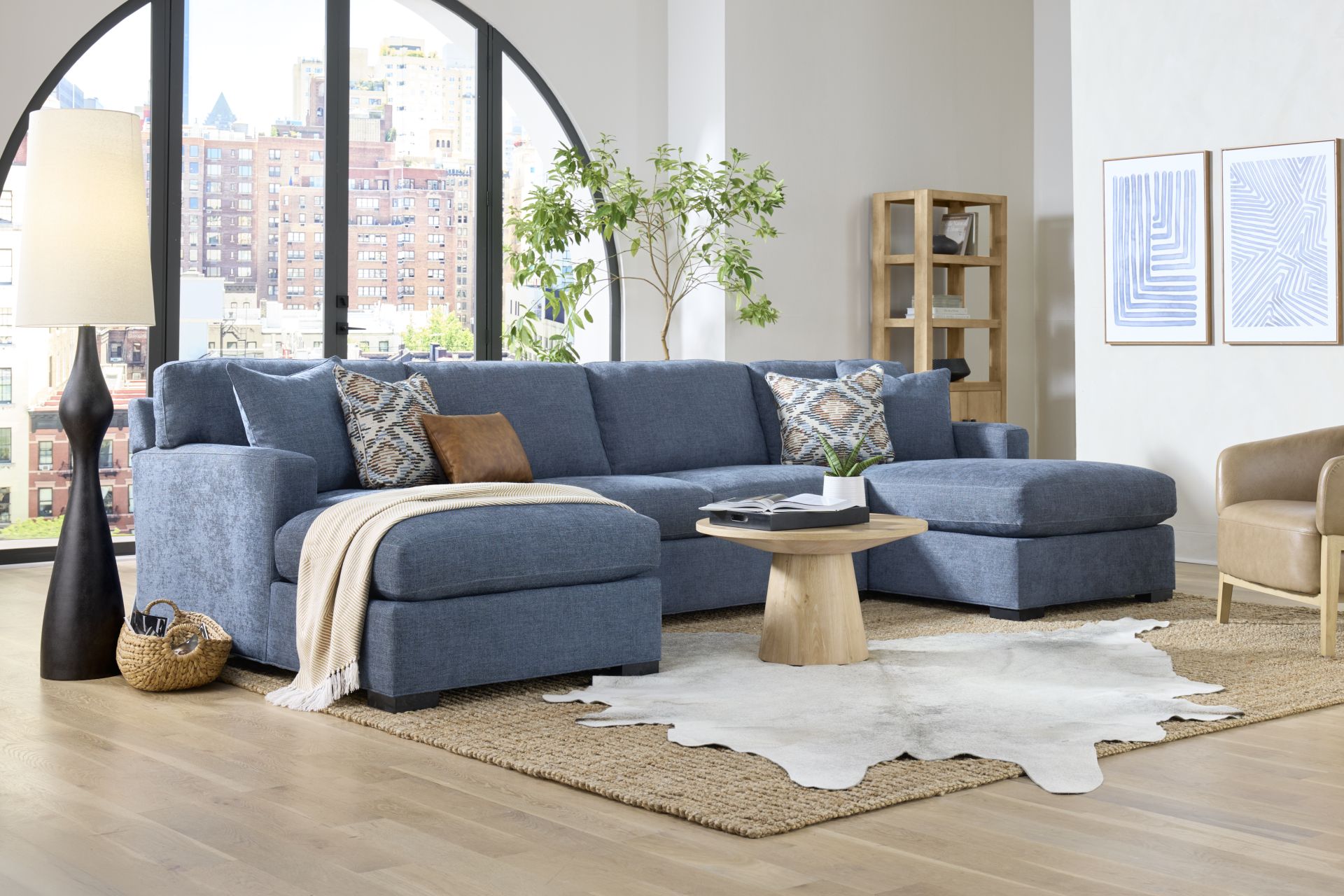 Harmonie Sapphire 3 Pc Sleeper Sectional - Image 2