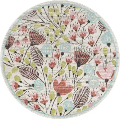 Kids Oakscape Multi 5'3 Round Rug