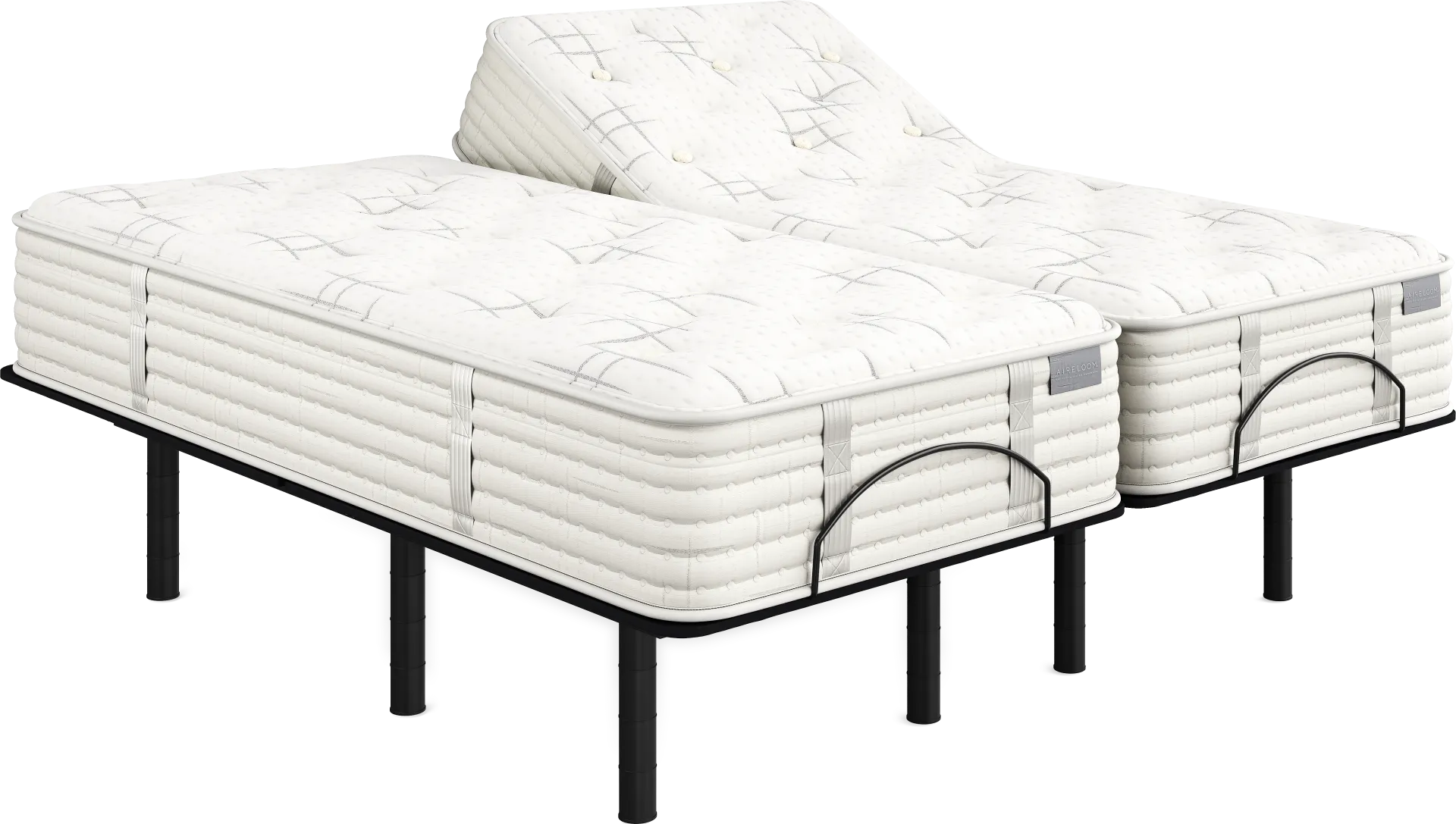 Aireloom Carmel Split King Mattress Set with Head Up Only Base - Image 1