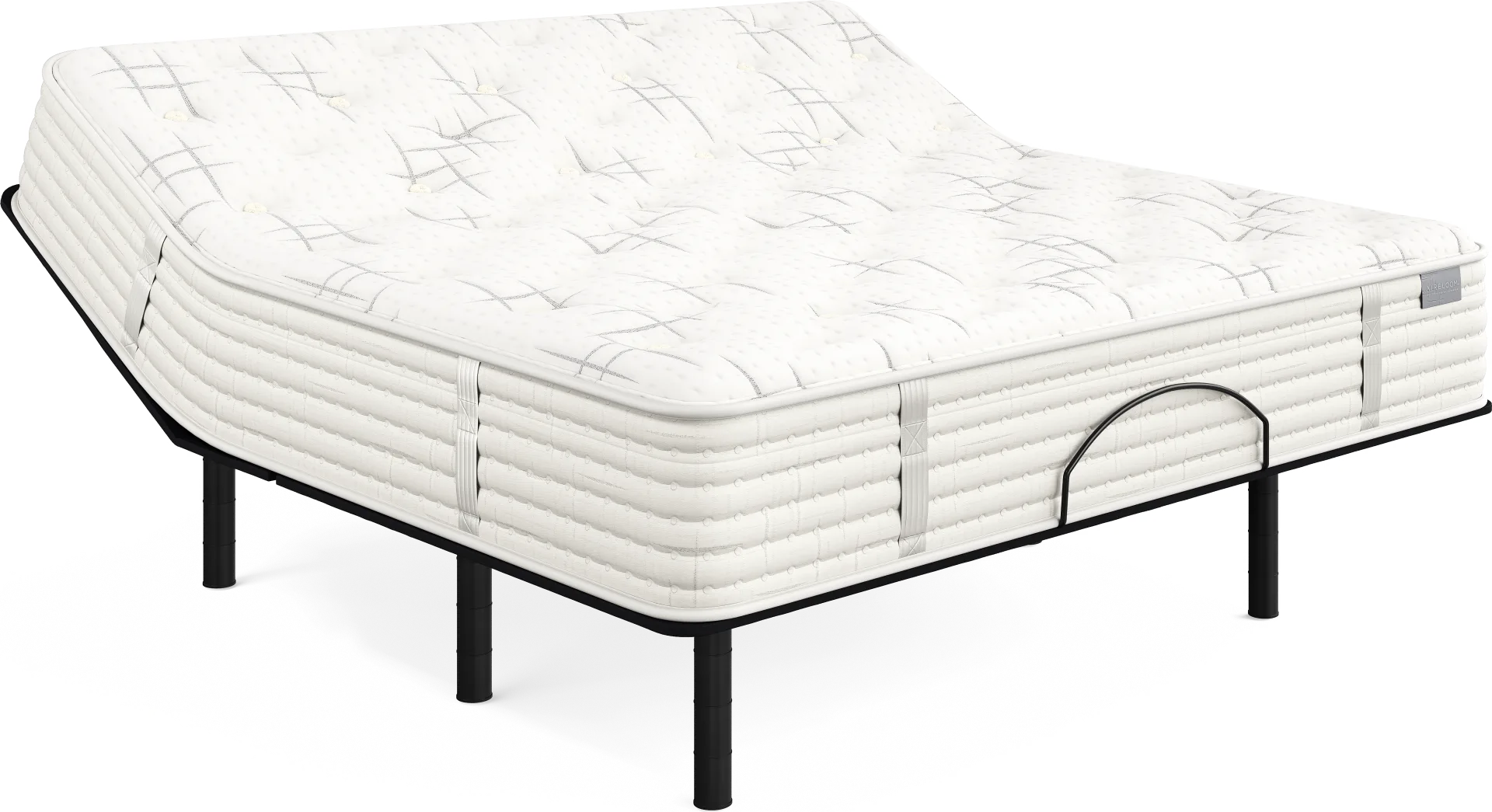 Aireloom Carmel King Mattress Set with Head Up Only Base - Image 1