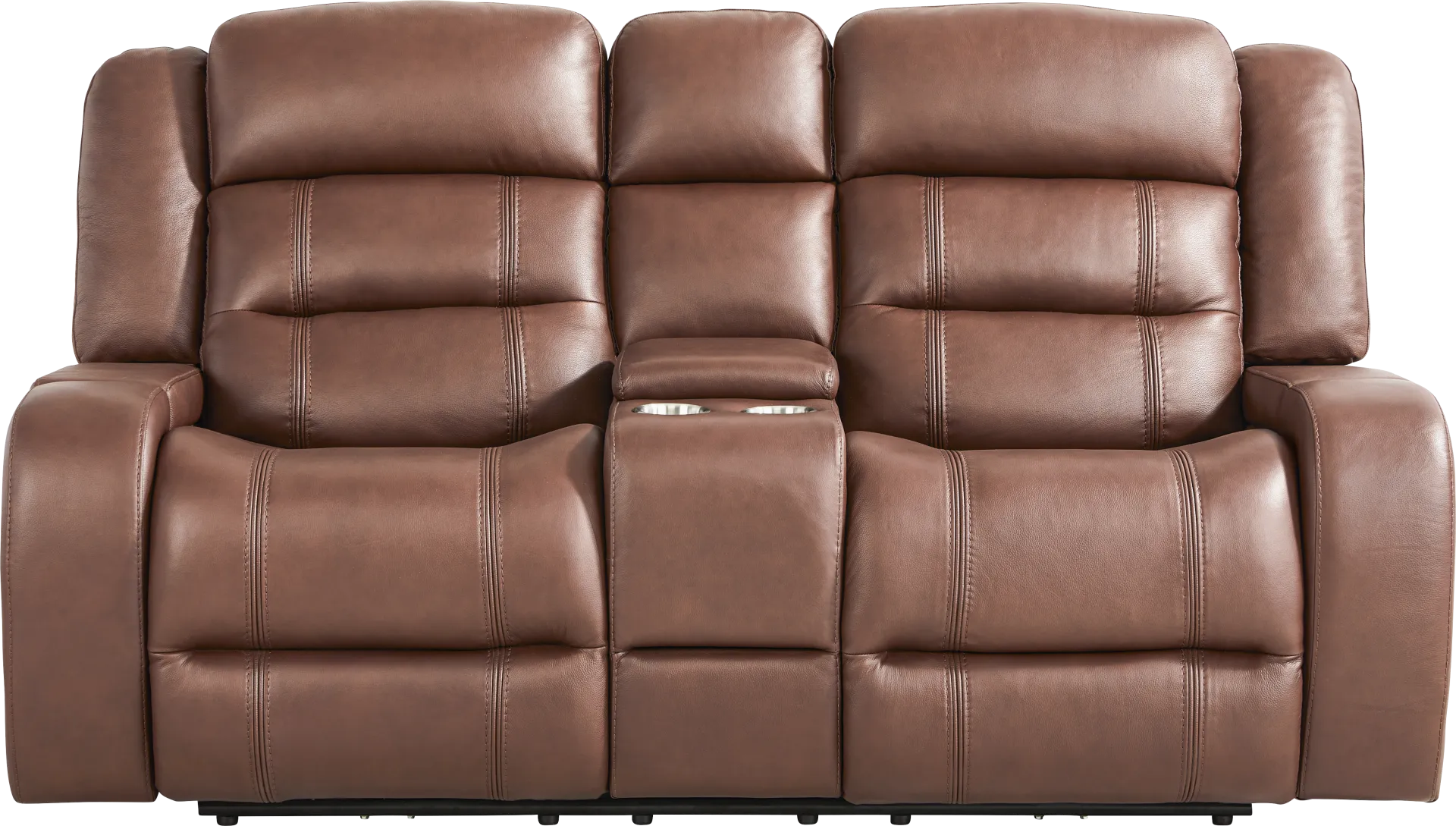 Denali Brown Leather 5 Pc Power Reclining Living Room - Image 11