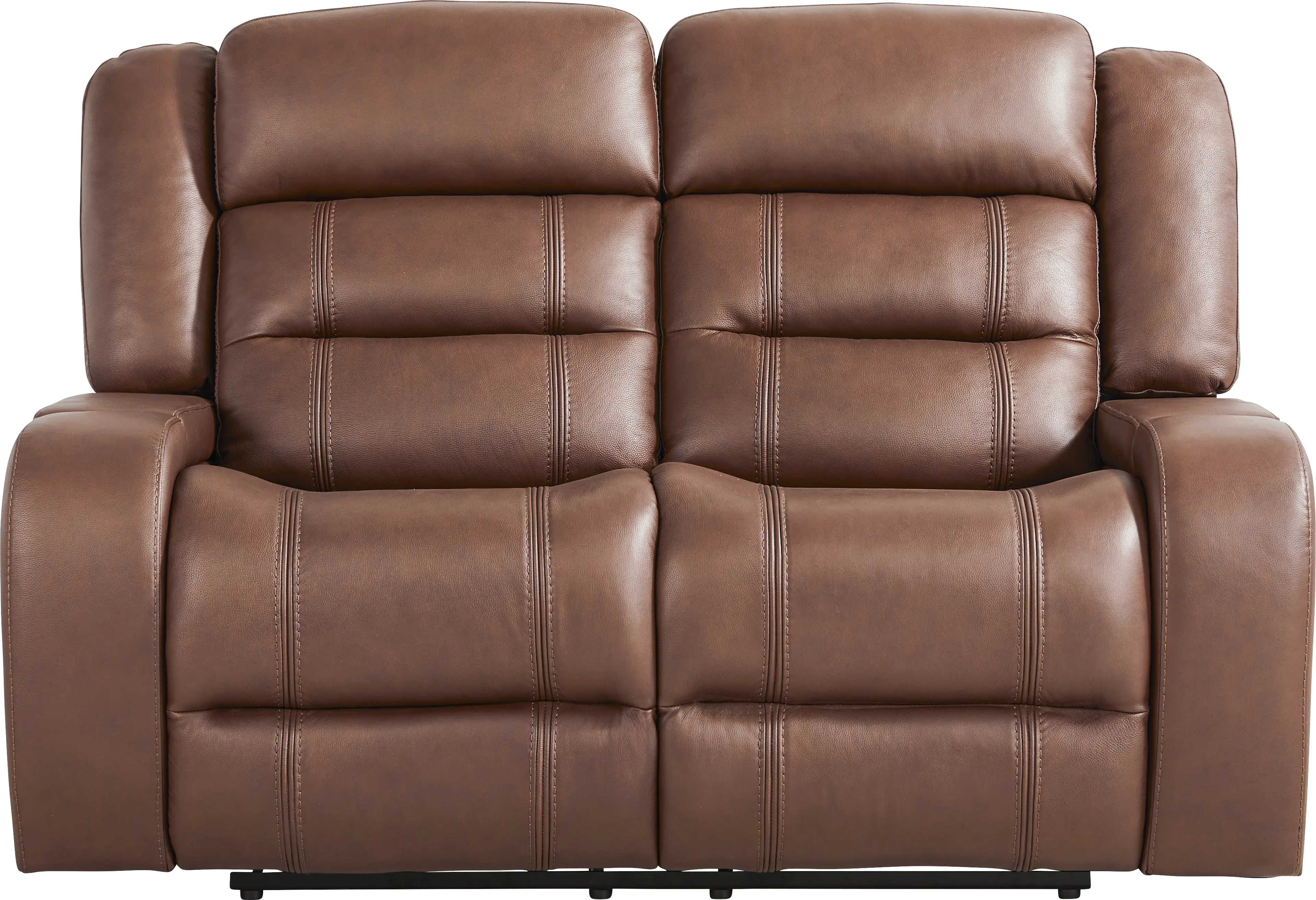 Denali Brown Leather 5 Pc Reclining Living Room - Thumbnail - Image 6