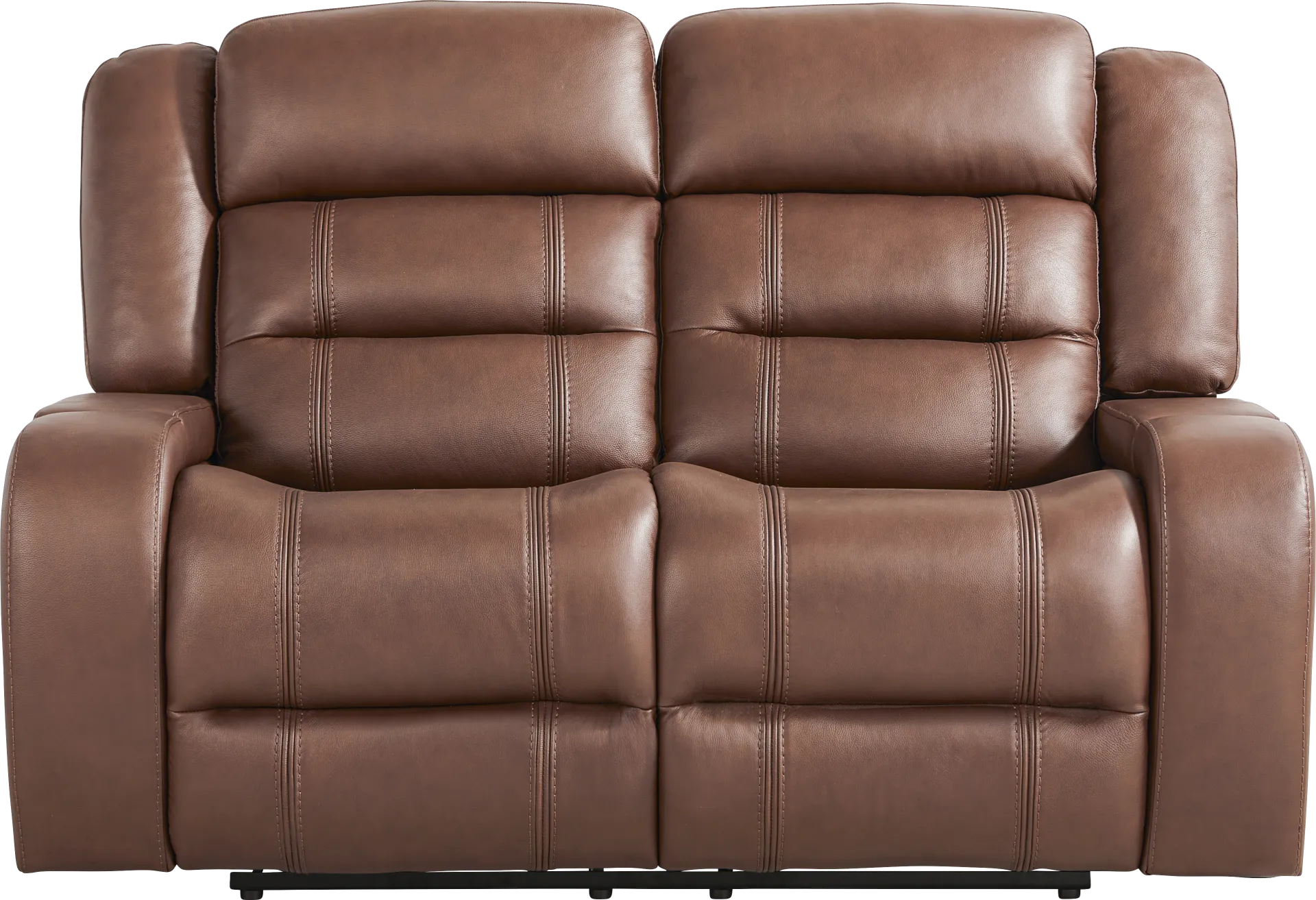 Denali Brown Leather 5 Pc Reclining Living Room - Image 6