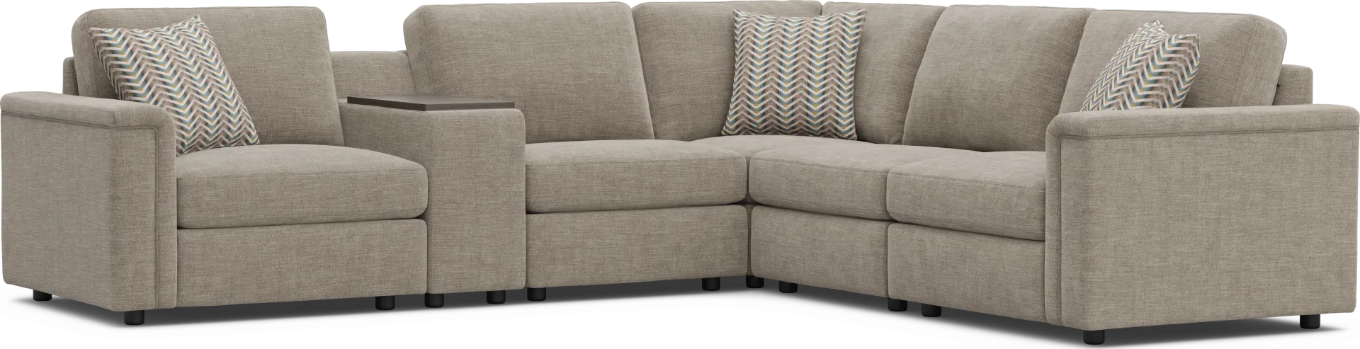Beige 6 Pc Tempo Modular - Image 1