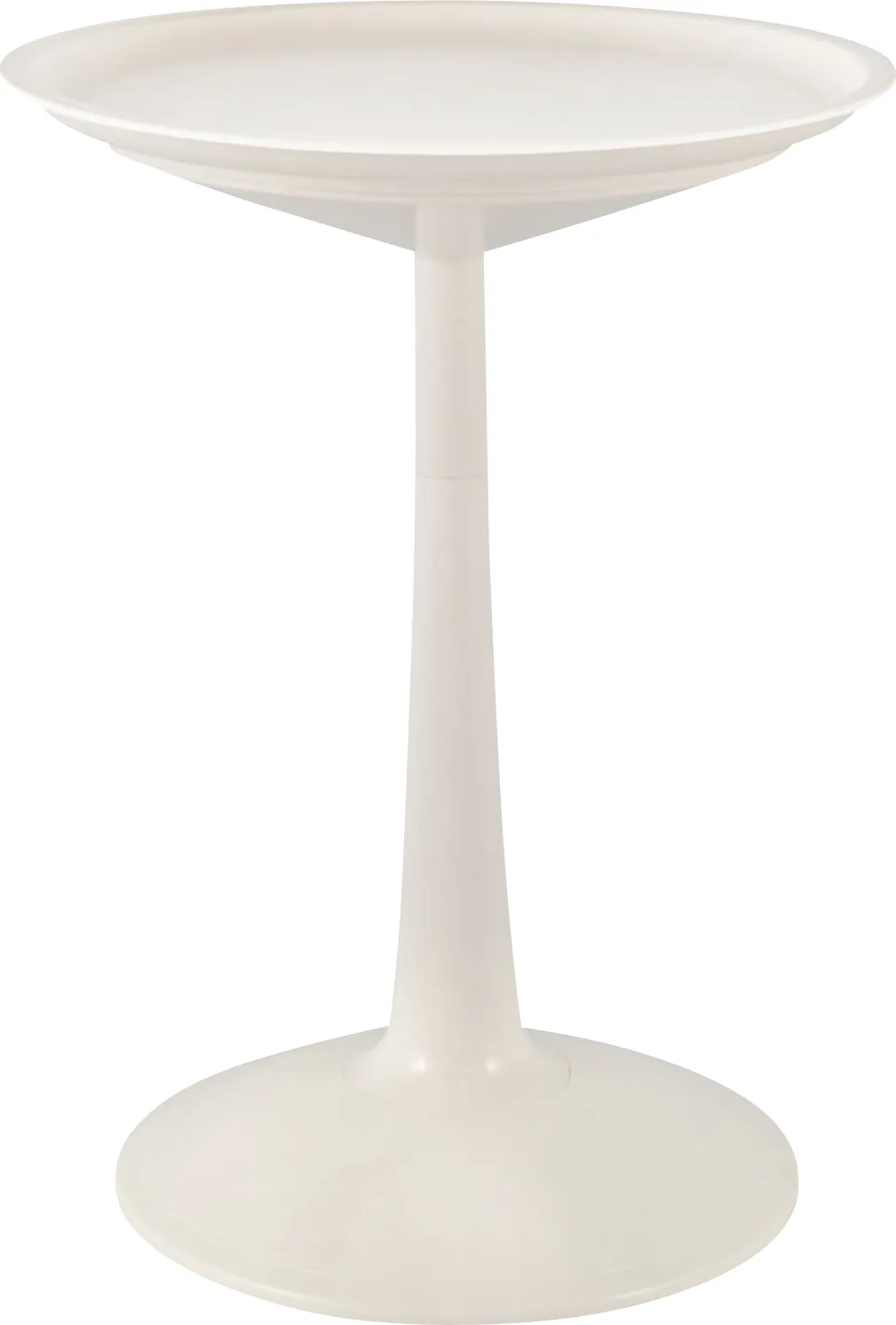 Lagoon Sprout White Adjustable Outdoor Side Table - Image 1