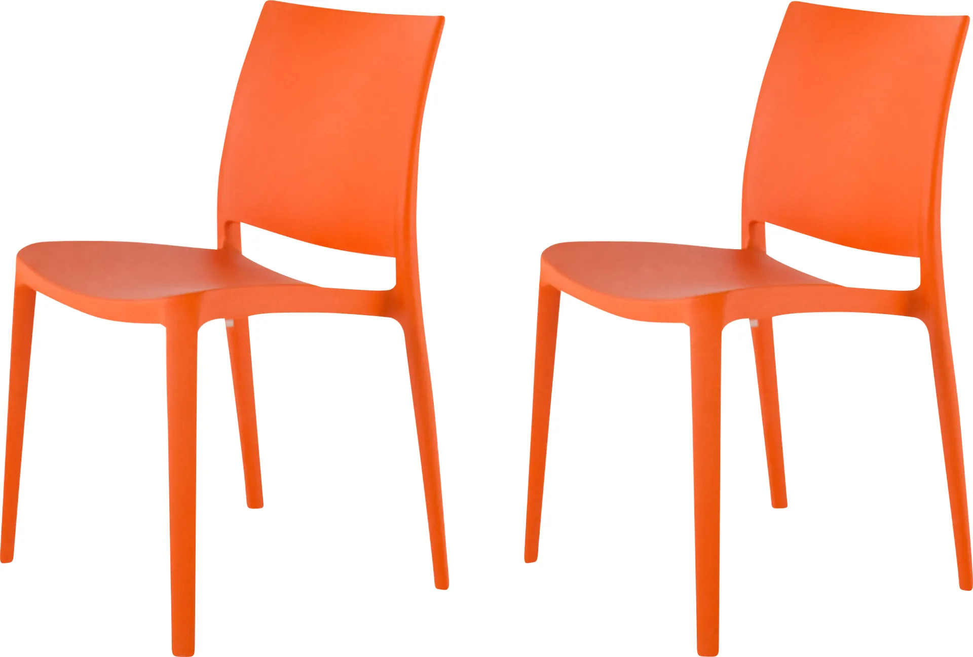 Lagoon Sensilla Orange Outdoor Dining Chair, Set of 2 - Image 1