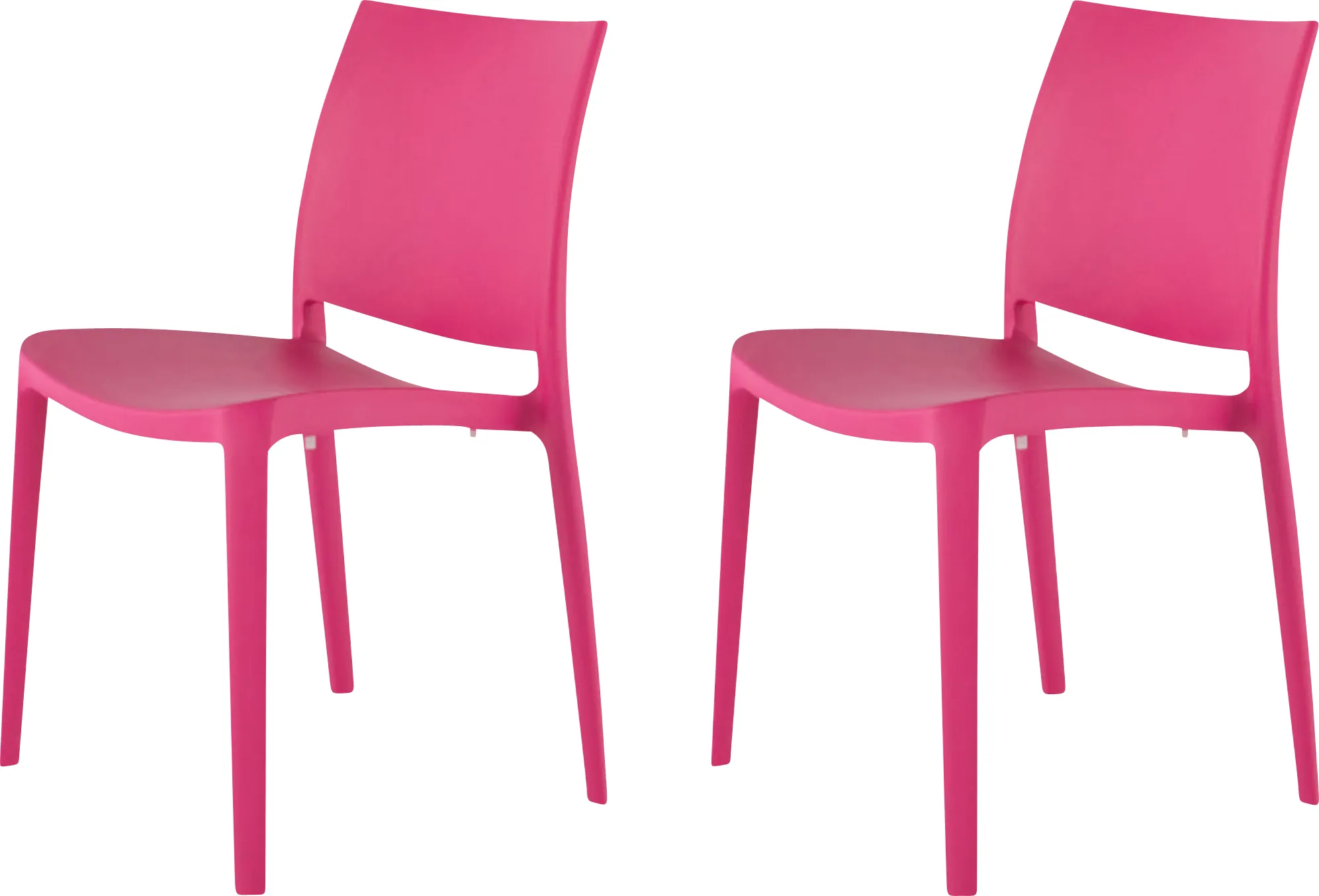 Lagoon Sensilla Fuchsia Outdoor Dining Chair, Set of 2 - Thumbnail - Image 1
