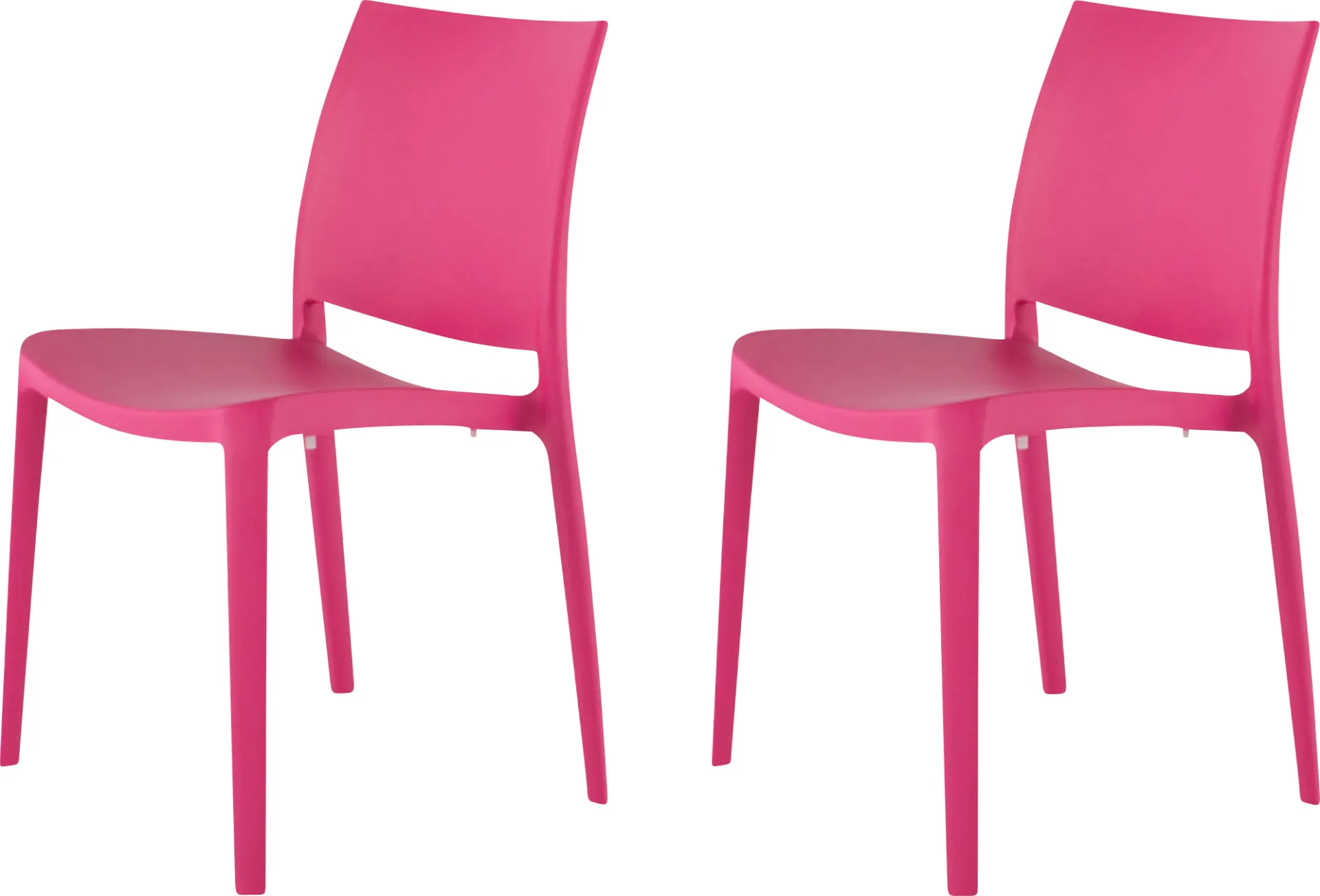 Lagoon Sensilla Fuchsia Outdoor Dining Chair, Set of 2 - Image 1