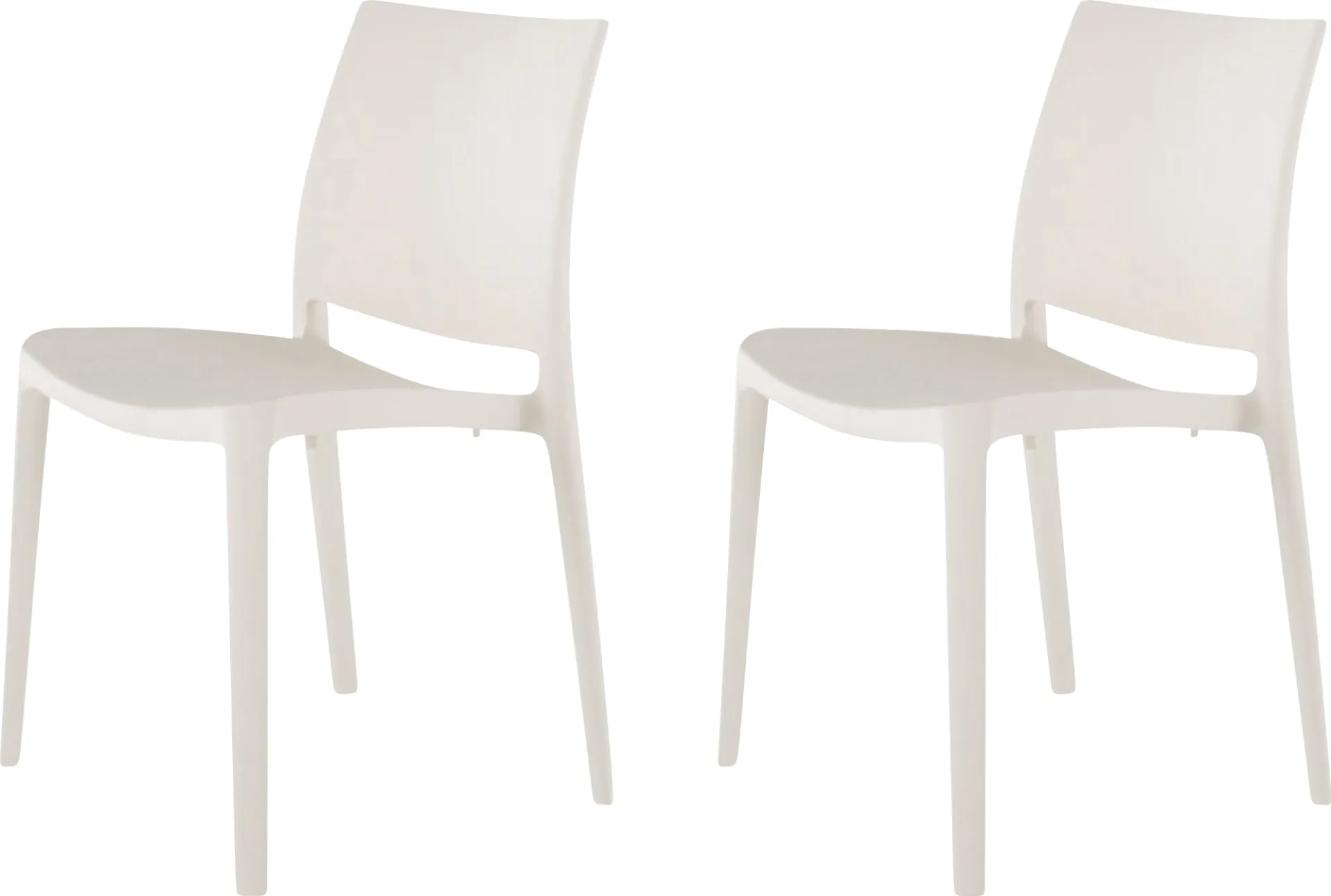 Lagoon Sensilla White Outdoor Dining Chair, Set of 2 - Image 1