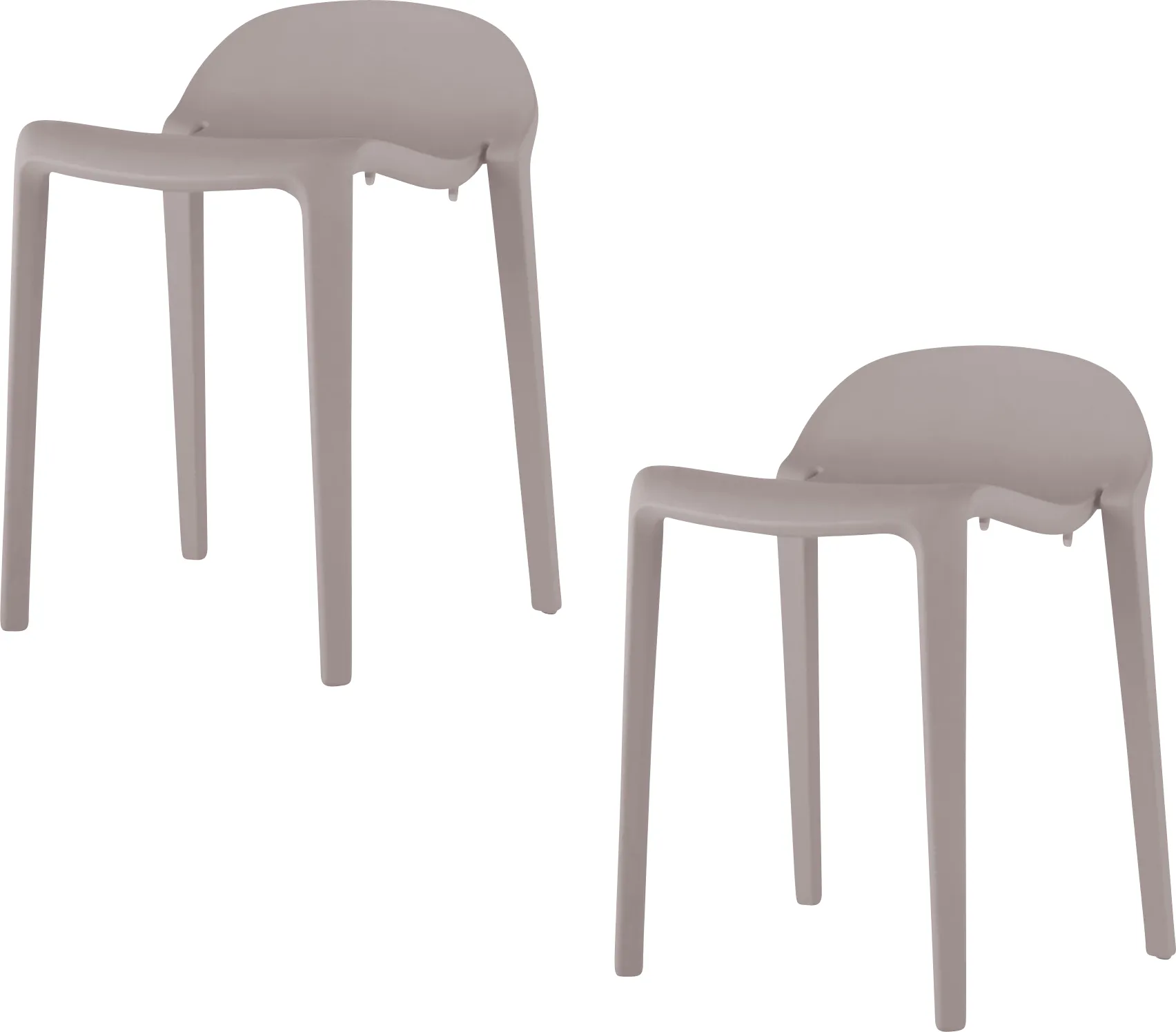Outdoor Lulia Gray Stool, Set of 2 - Image 1