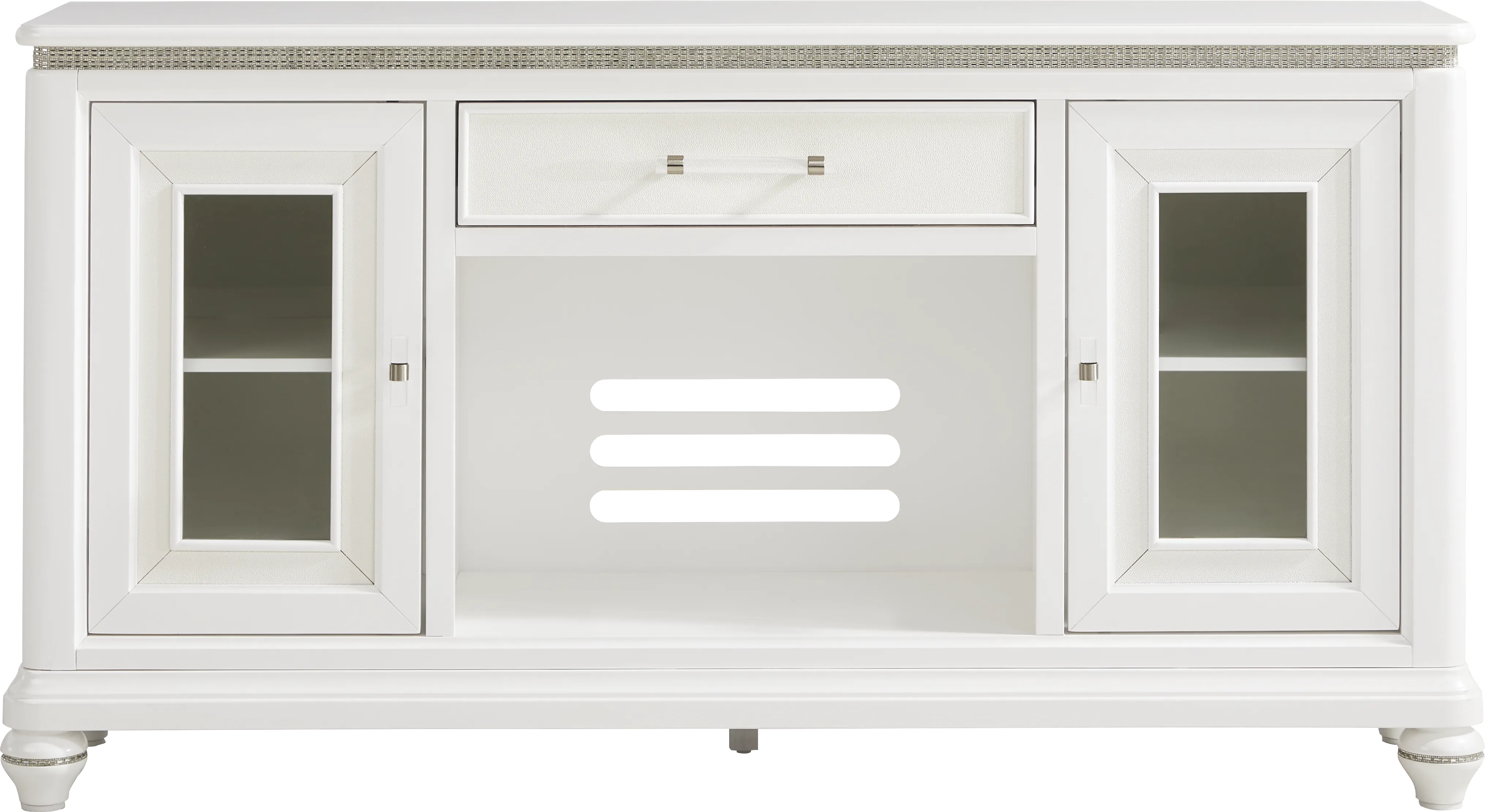 Starlet Lane White 66 in. Console - Thumbnail - Image 1