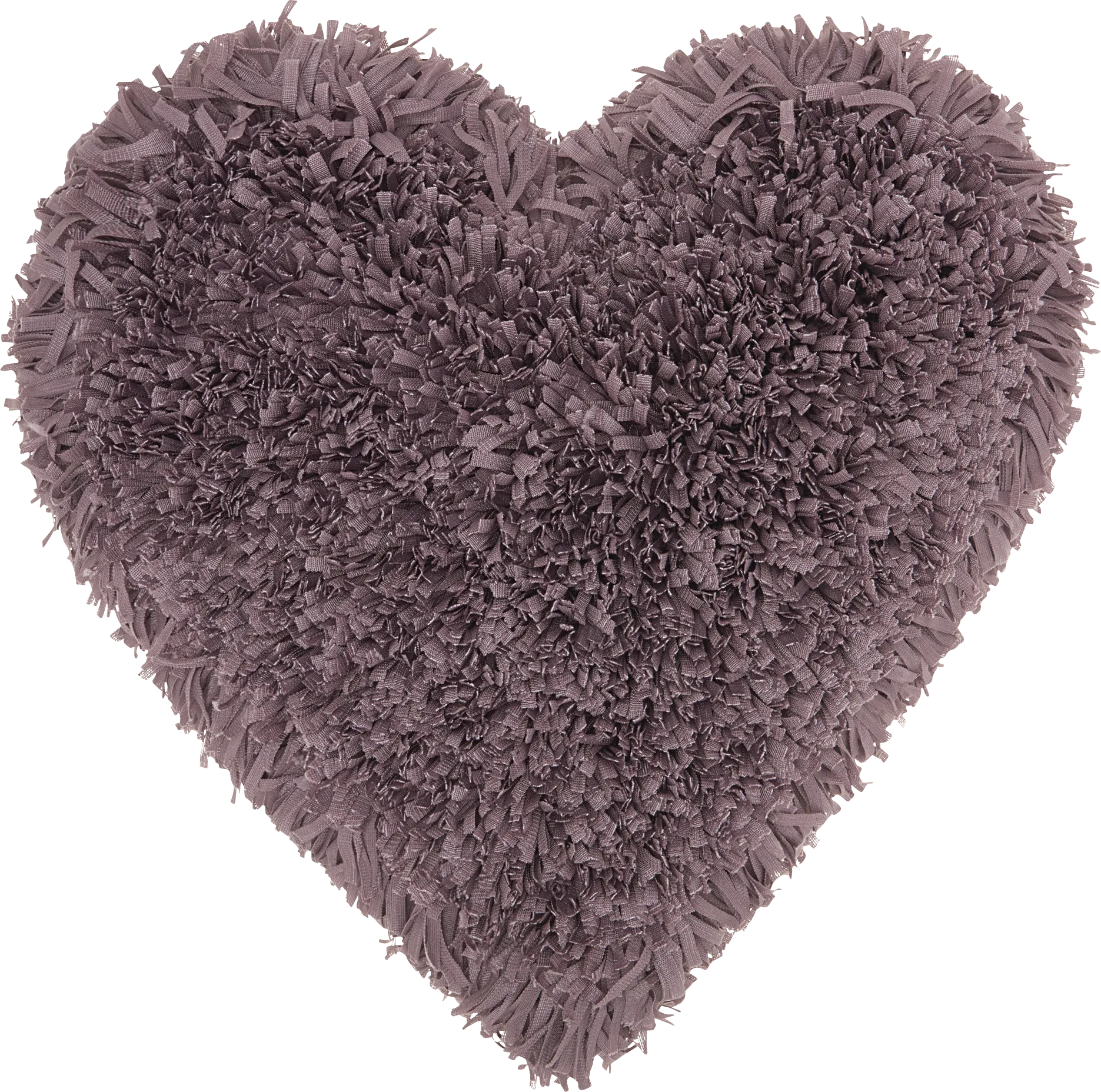 Kids Fuzzy Heart Lavender Accent Pillow - Image 1