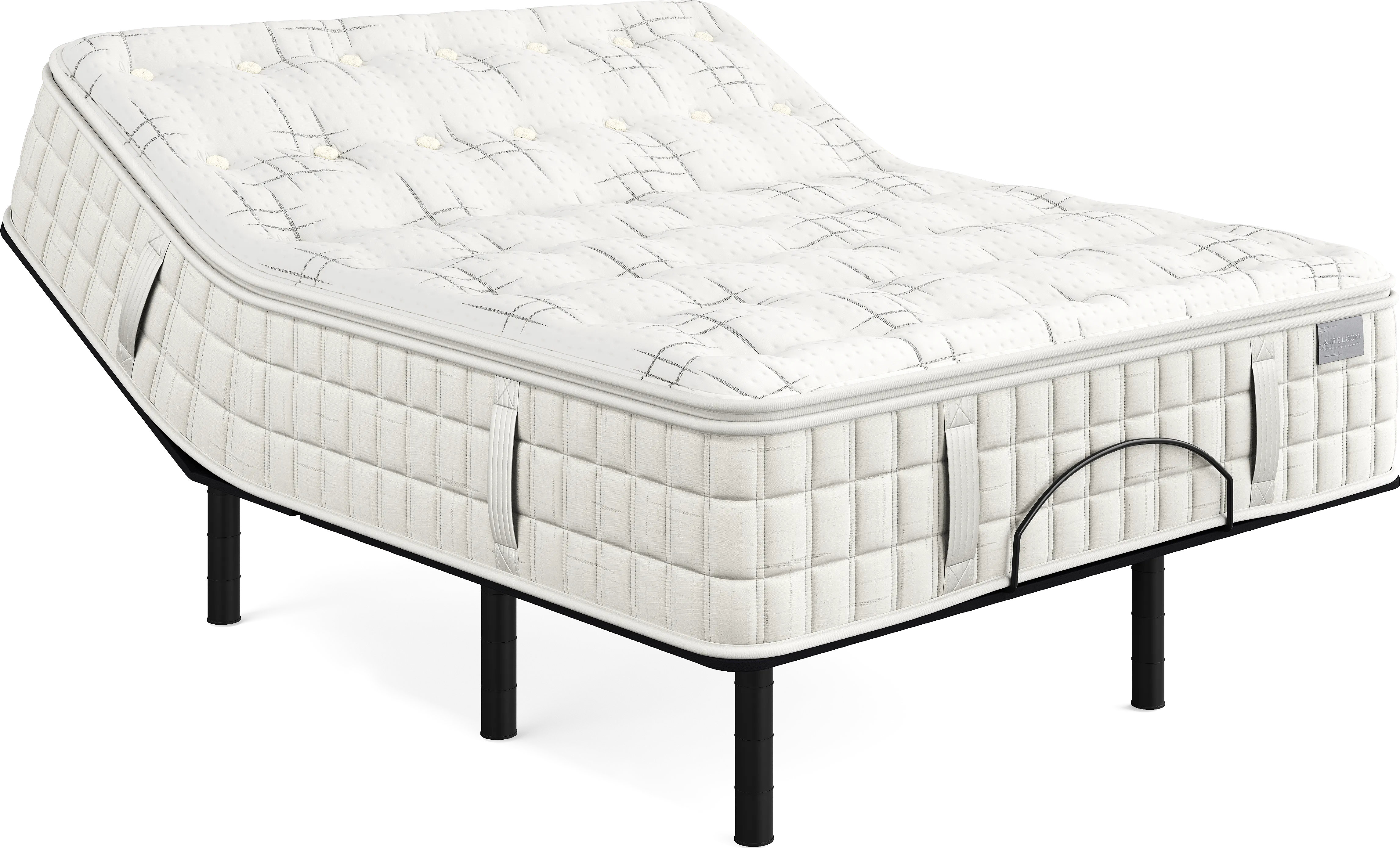 Aireloom Spanish Bay Queen Mattress Set with Head Up Only Base - Thumbnail - Image 1