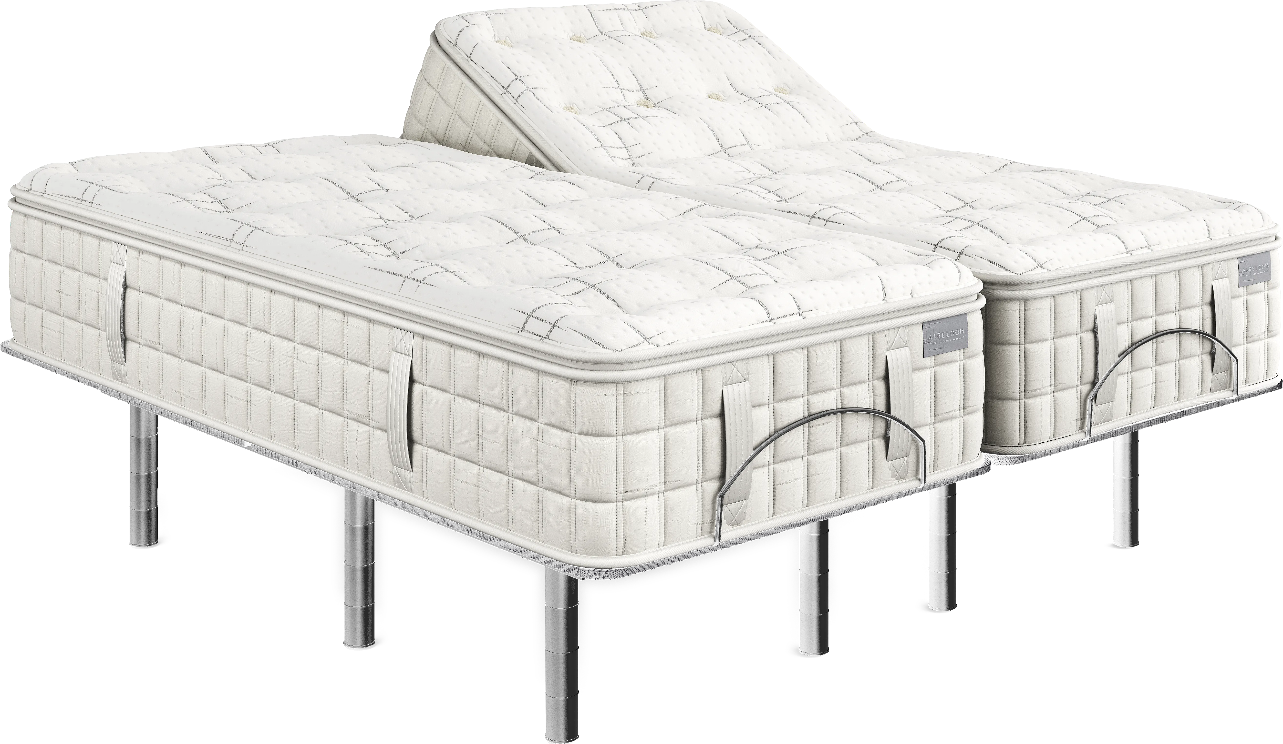 Aireloom Topanga Canyon Split King Mattress Set with Head Up Only Base - Thumbnail - Image 1