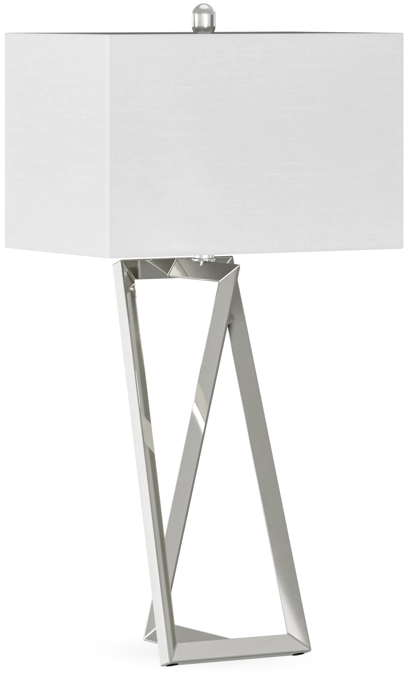 silver lamp