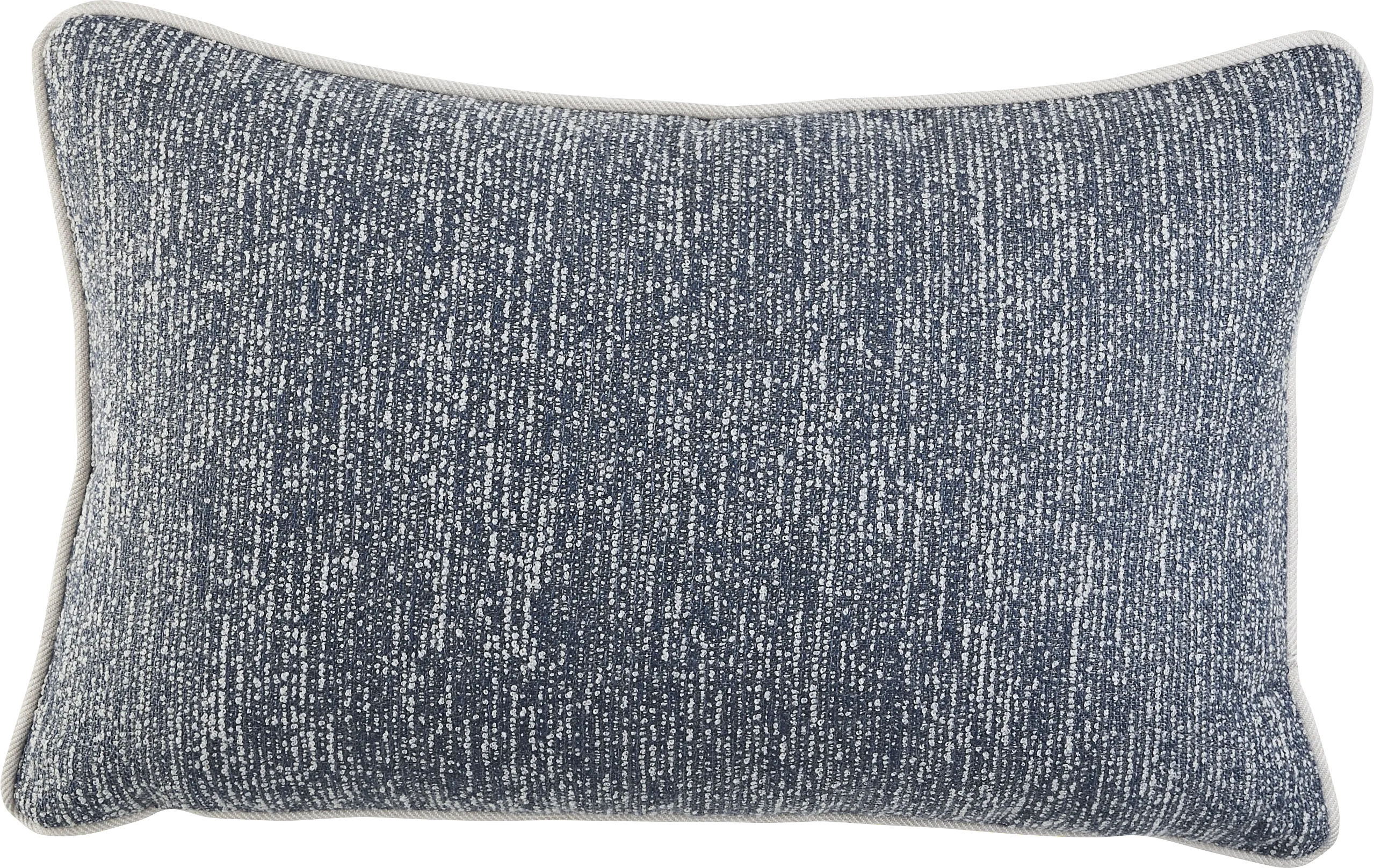 Vista Slate Slate Blue Indoor/Outdoor Kidney Pillow - Thumbnail - Image 1