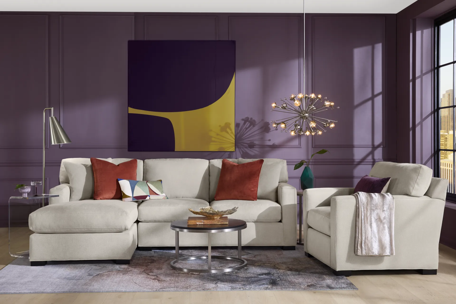 Harmonie Dove 2 Pc Sectional - Image 1
