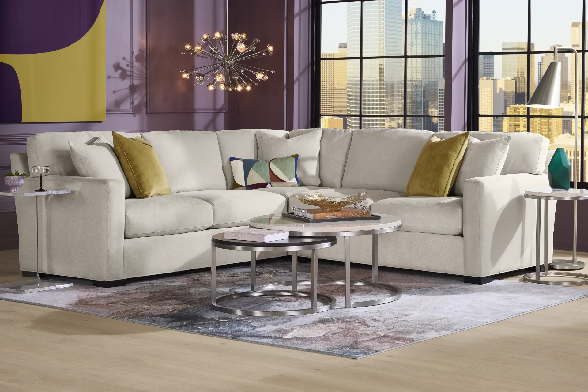 Harmonie Dove 2 Pc Sectional - Image 1