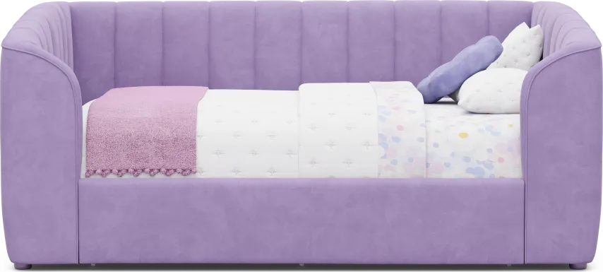 Kids Gwyneth Lavender Full Upholstered Storage Daybed