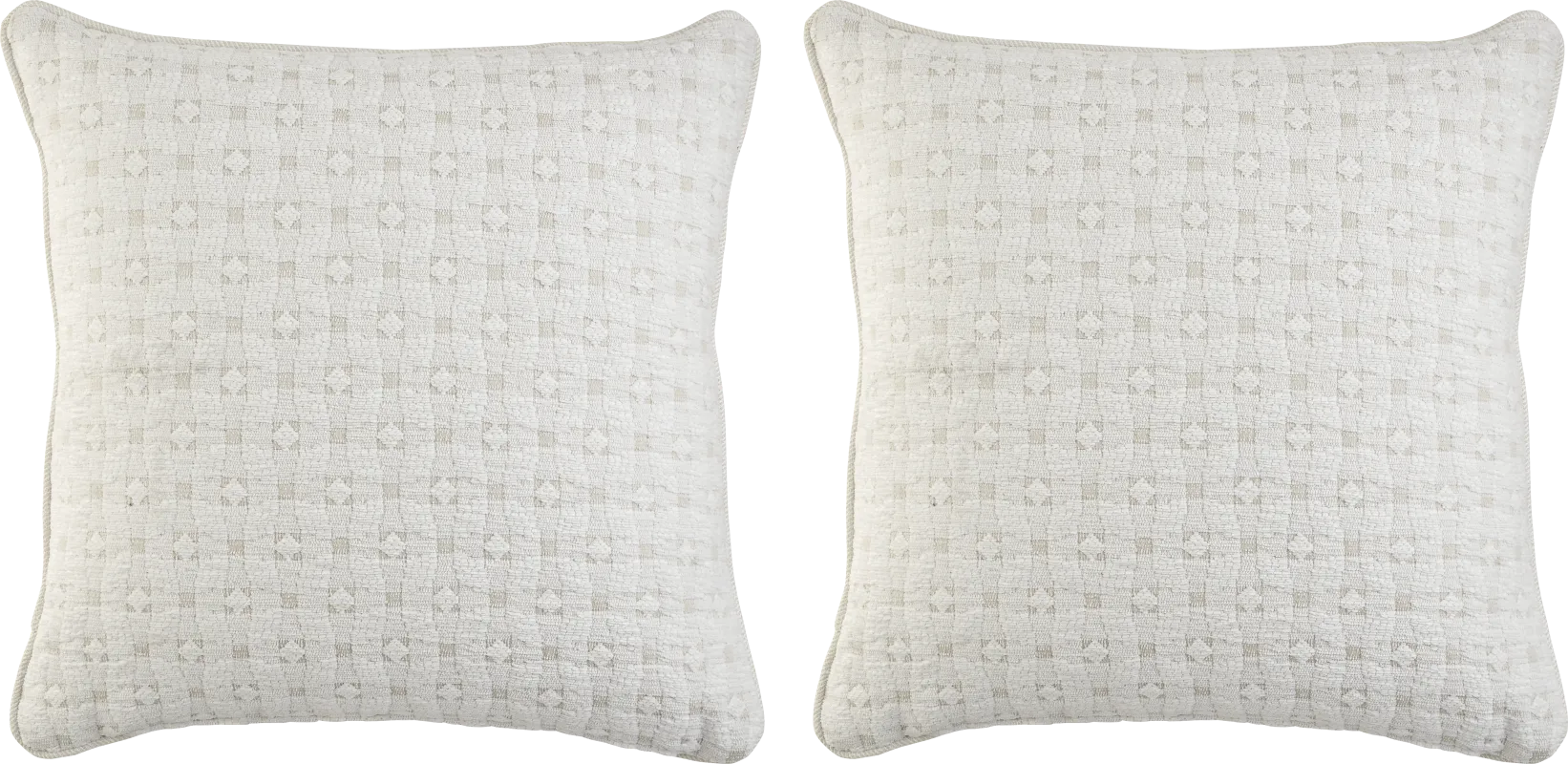 Diamond Pearl Pearl Indoor/Outdoor Accent Pillow, Set of 2