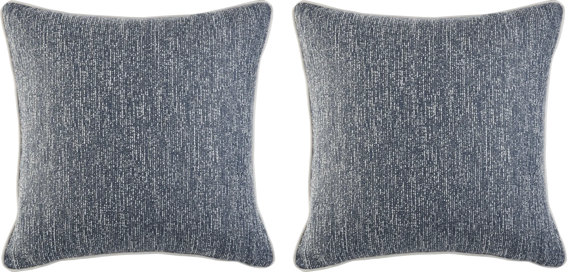 Vista Slate Slate Blue Indoor/Outdoor Accent Pillow, Set of 2 - Image 1
