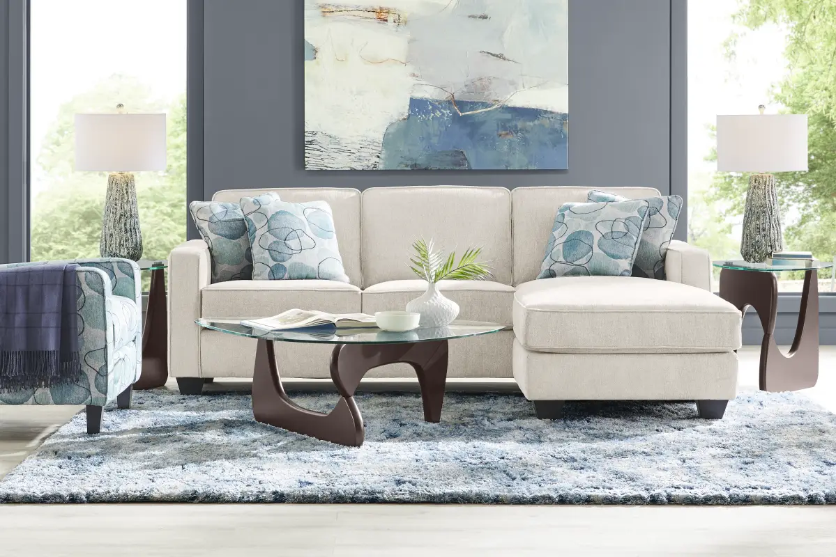 Alanis Bay White Gel Foam Sleeper Chaise