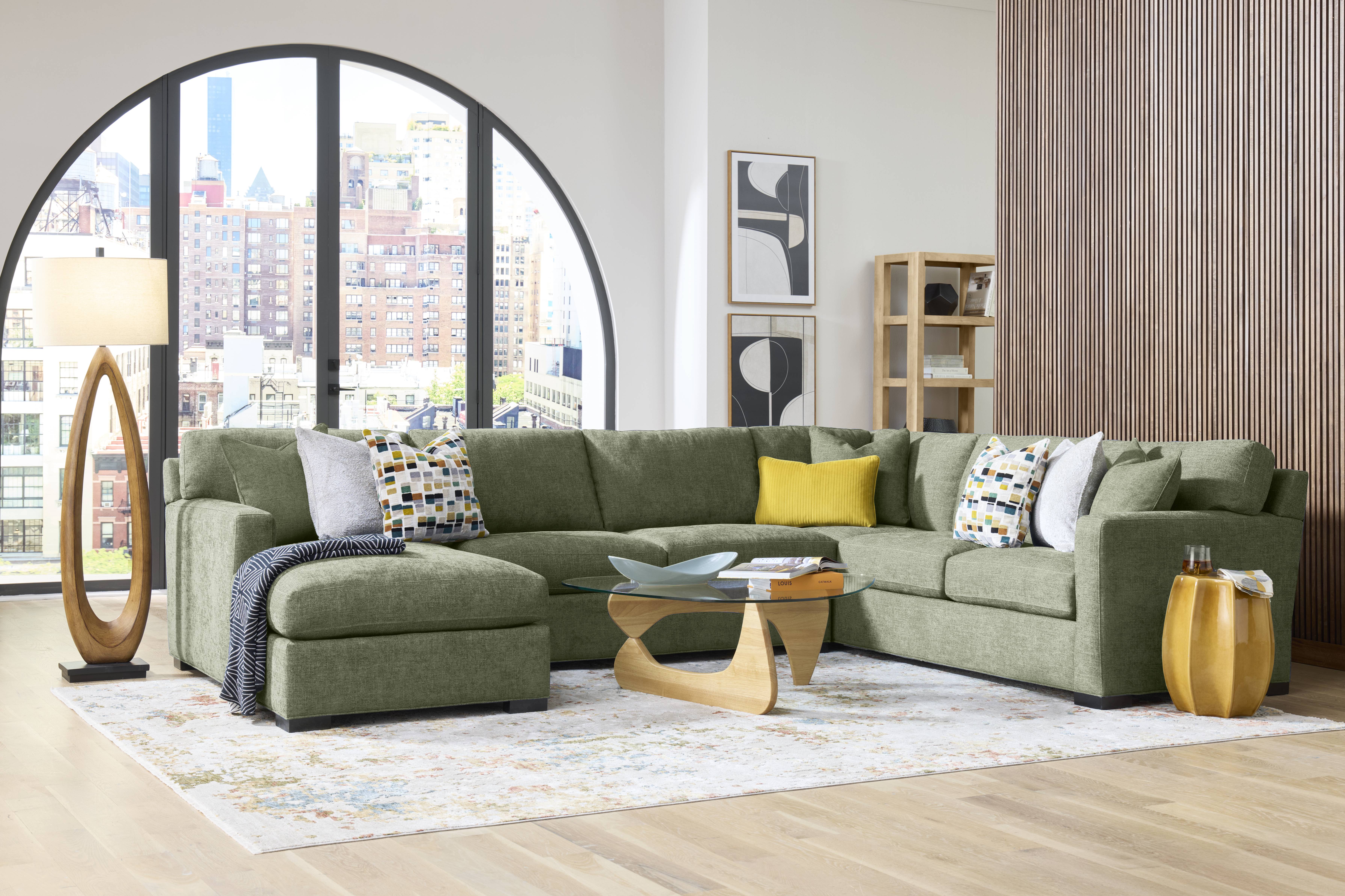 Harmonie Avocado 3 Pc Sectional - Thumbnail - Image 2