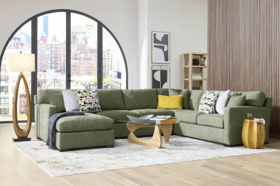 Harmonie Avocado 3 Pc Sectional