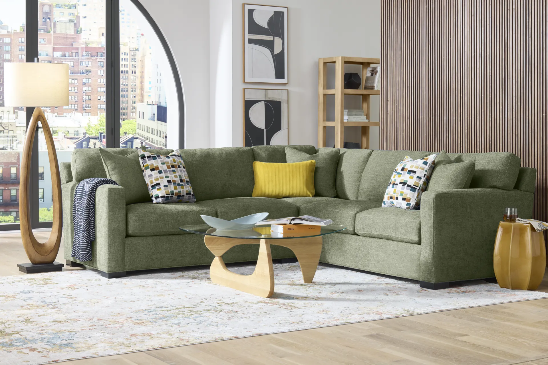 Harmonie Avocado 2 Pc Sectional - Image 2