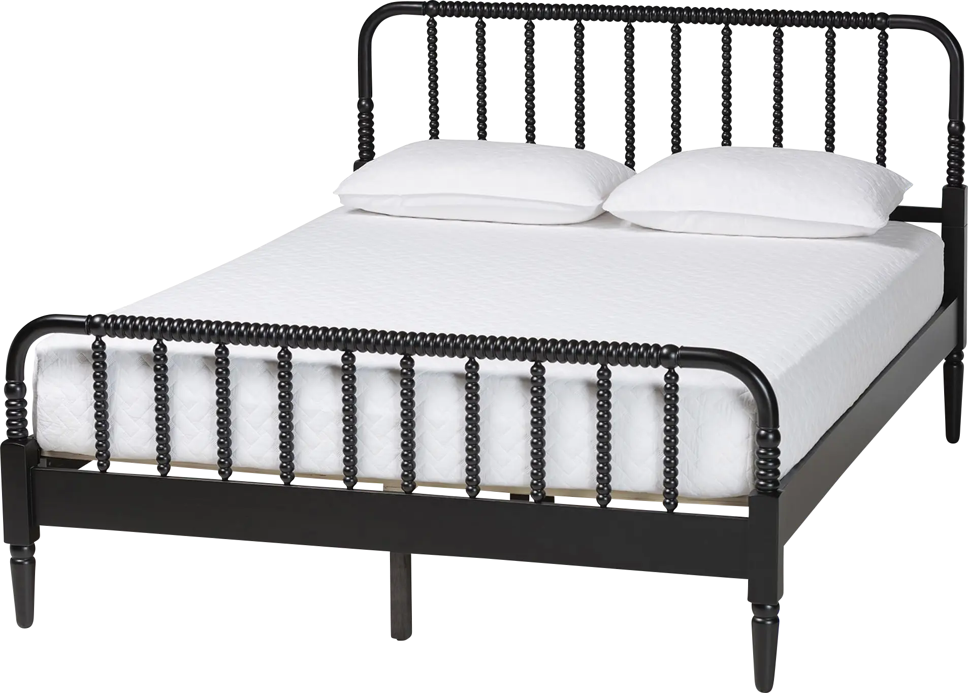 Jetexe Black Queen Bed